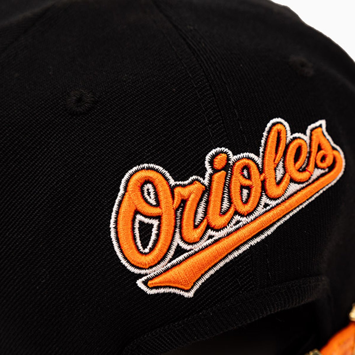 Baltimore Orioles MLB Leather Visor Snapback Hat Pro Standard - Tops and Bottoms USA
