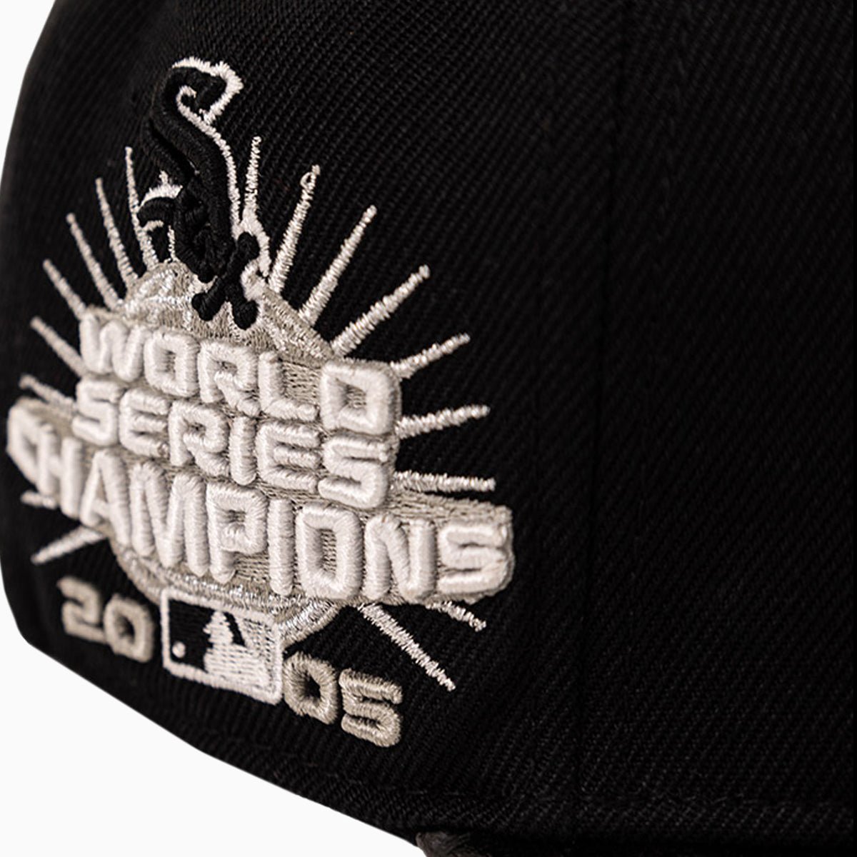 Chicago White Sox 2005 World Series MLB Leather Visor Snapback Hat Pro Standard - Tops and Bottoms USA