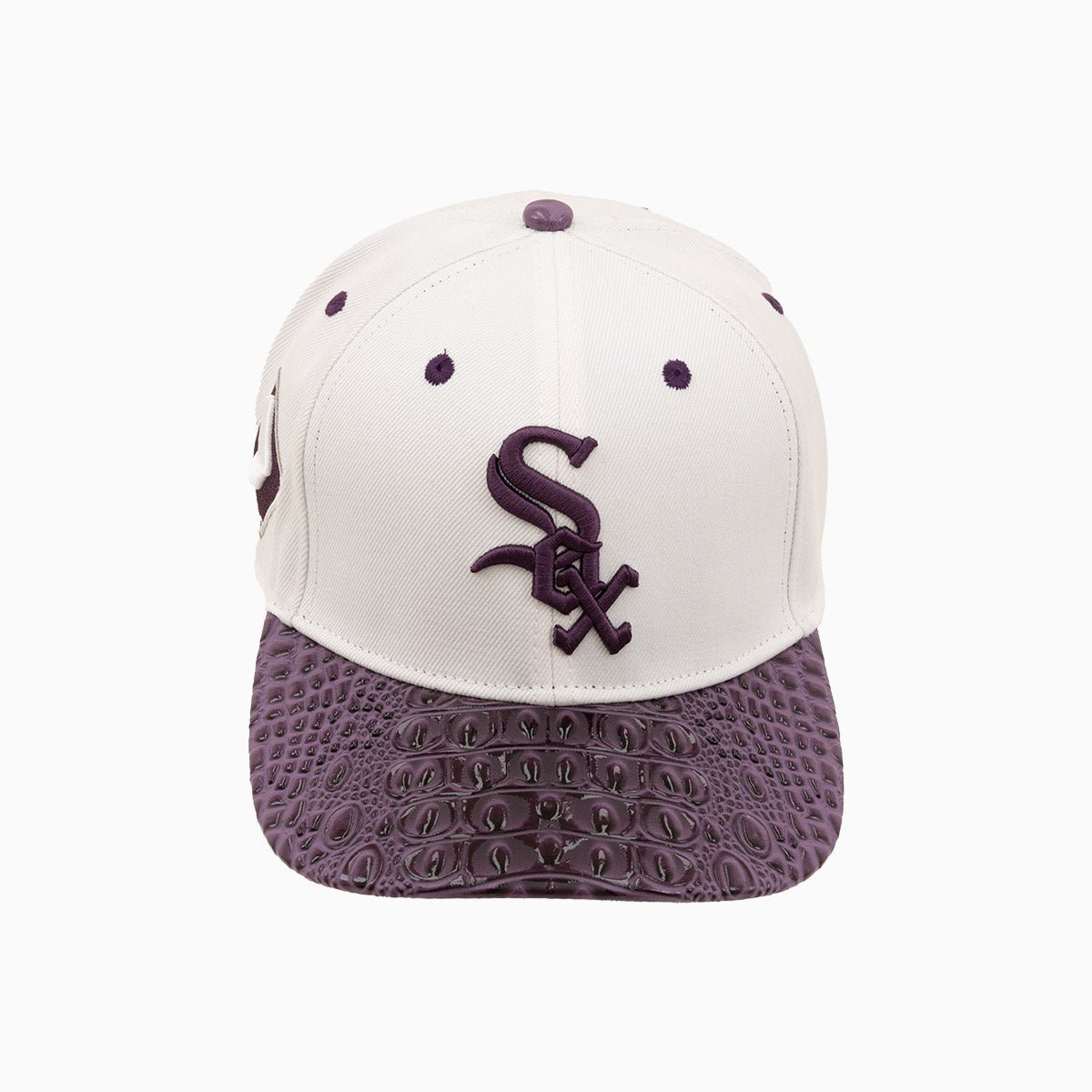 Chicago White Sox MLB Leather Visor Flat Hat