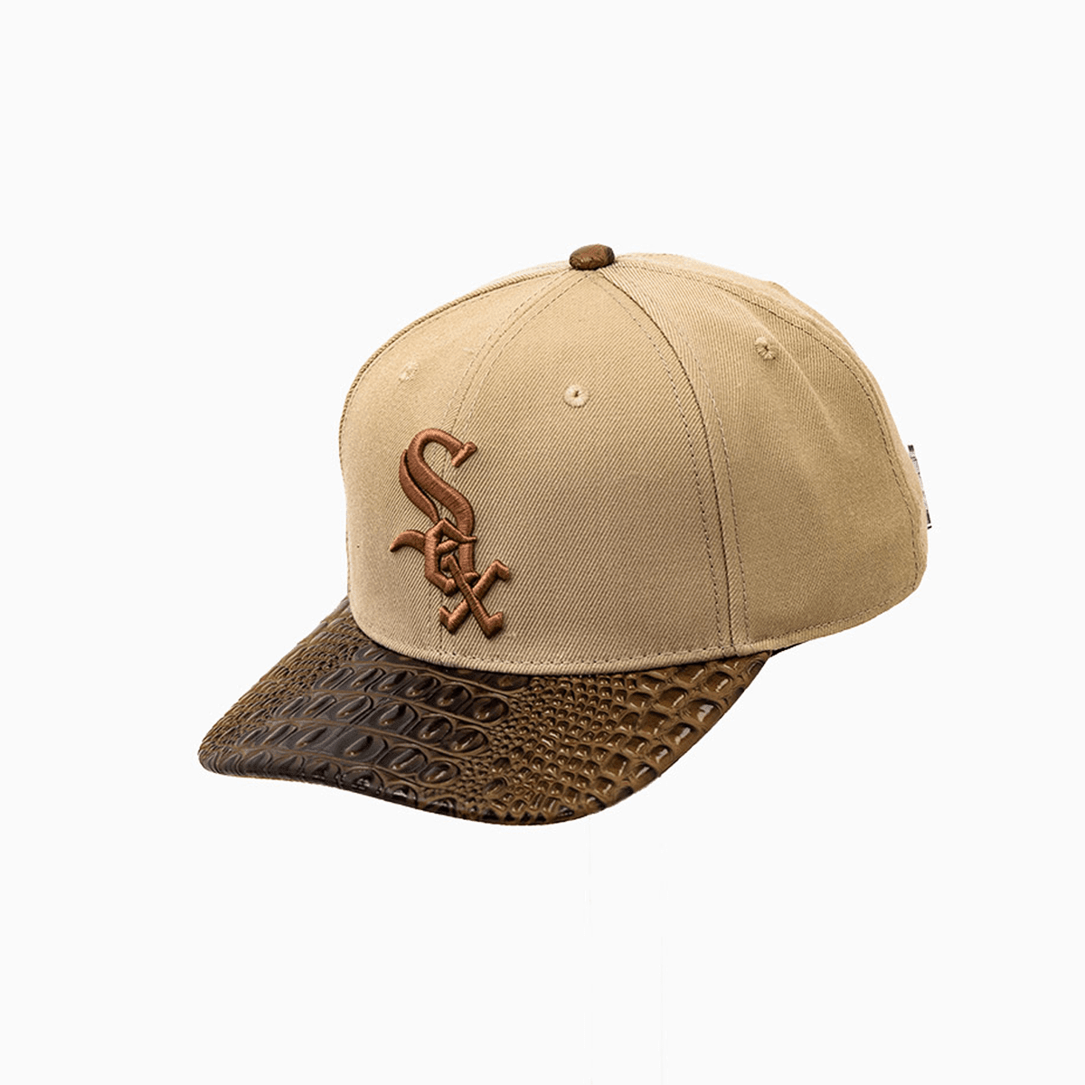 Chicago White Sox MLB Leather Visor Wool Snapback Hat Pro Standard - Tops and Bottoms USA
