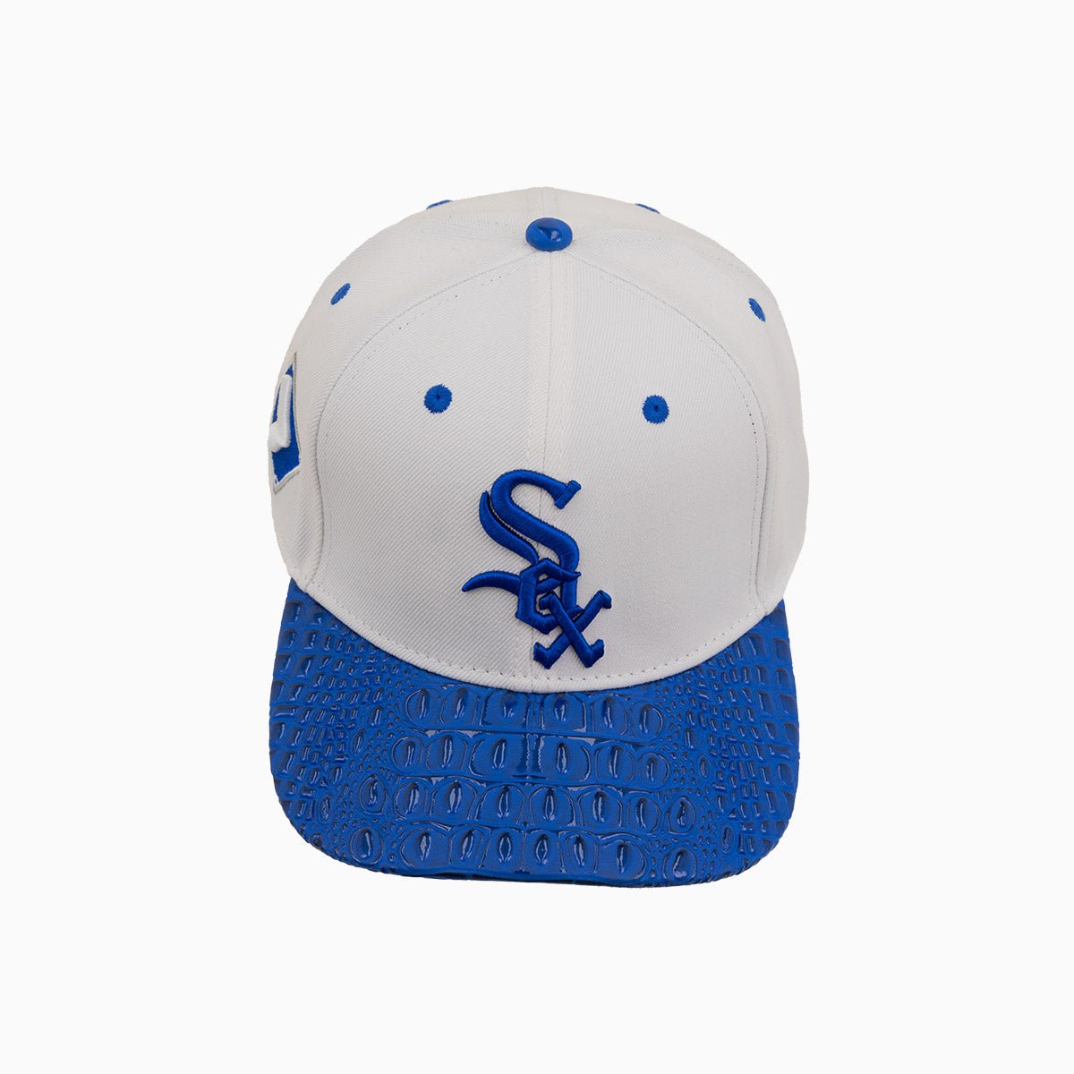 Pro Standard Chicago White Sox MLB Leather Visor Wool Snapback Hat