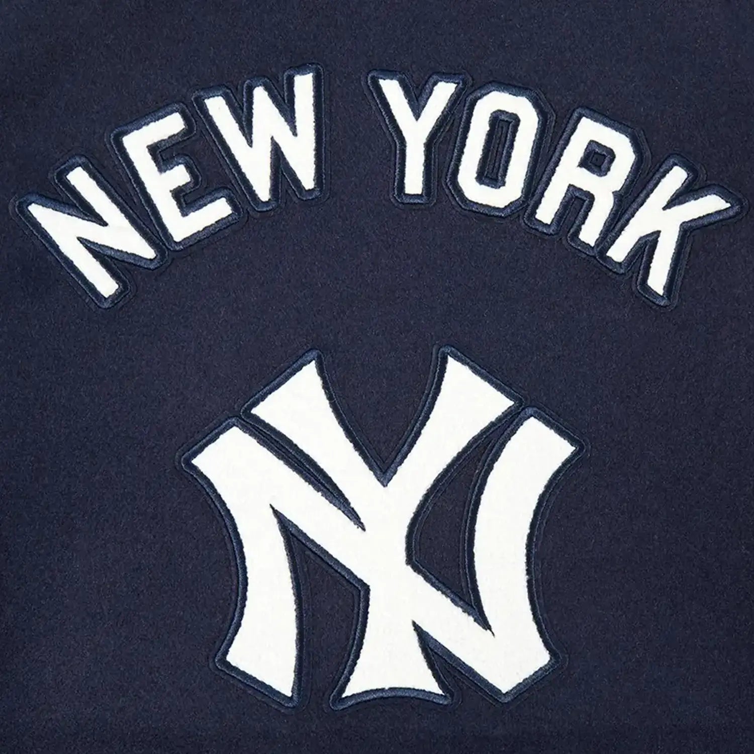 Chaqueta universitaria clásica retro de lana acanalada de los New York Yankees MLB para niños