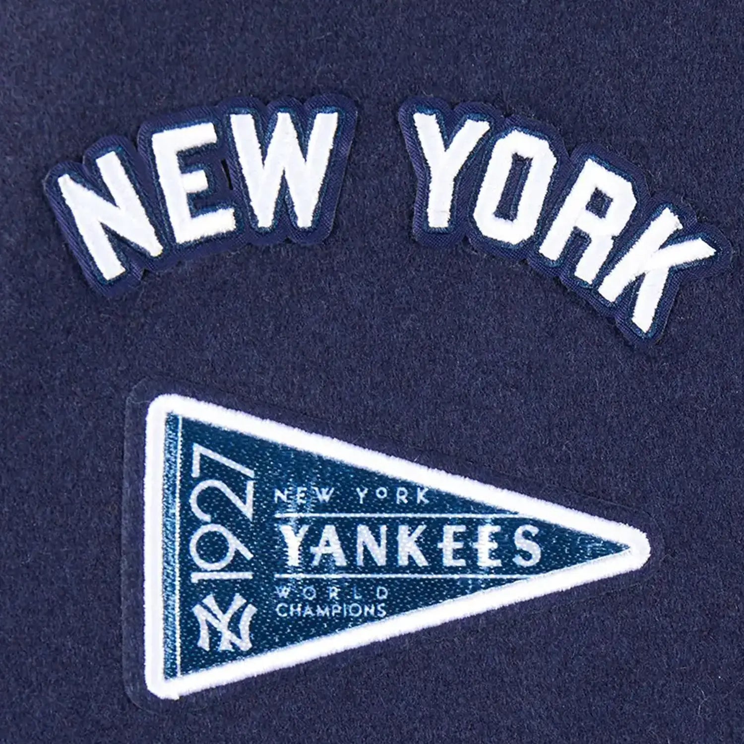 Chaqueta universitaria clásica retro de lana acanalada de los New York Yankees MLB para niños