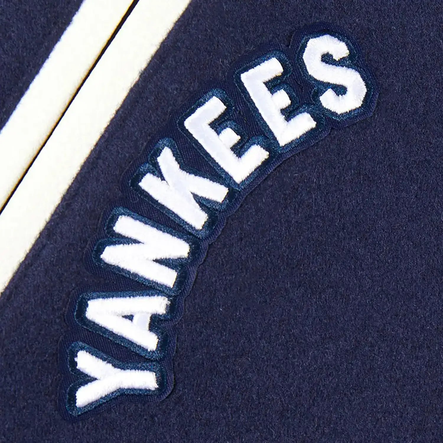 Chaqueta universitaria clásica retro de lana acanalada de los New York Yankees MLB para niños