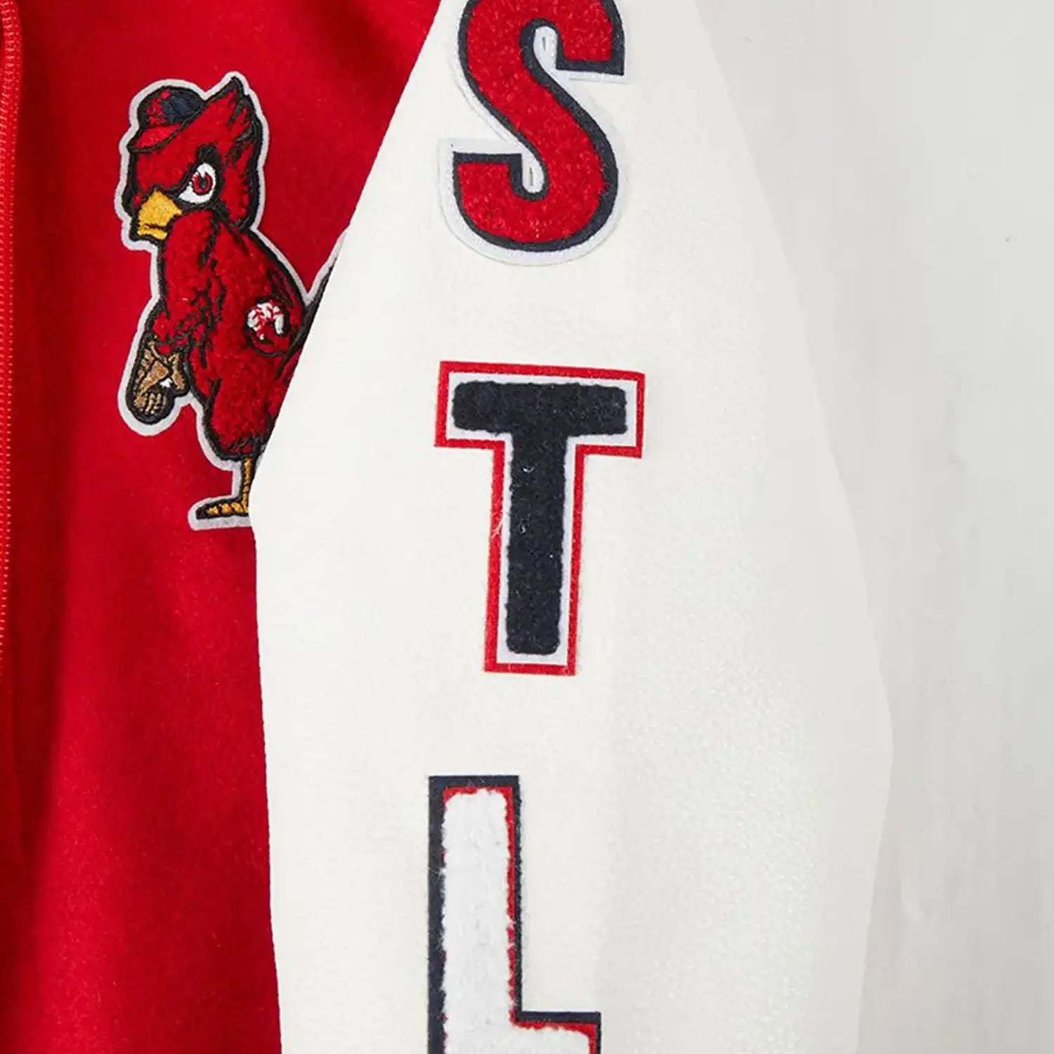 Chaqueta universitaria clásica de lana de los St. Louis Cardinals de la MLB para niños