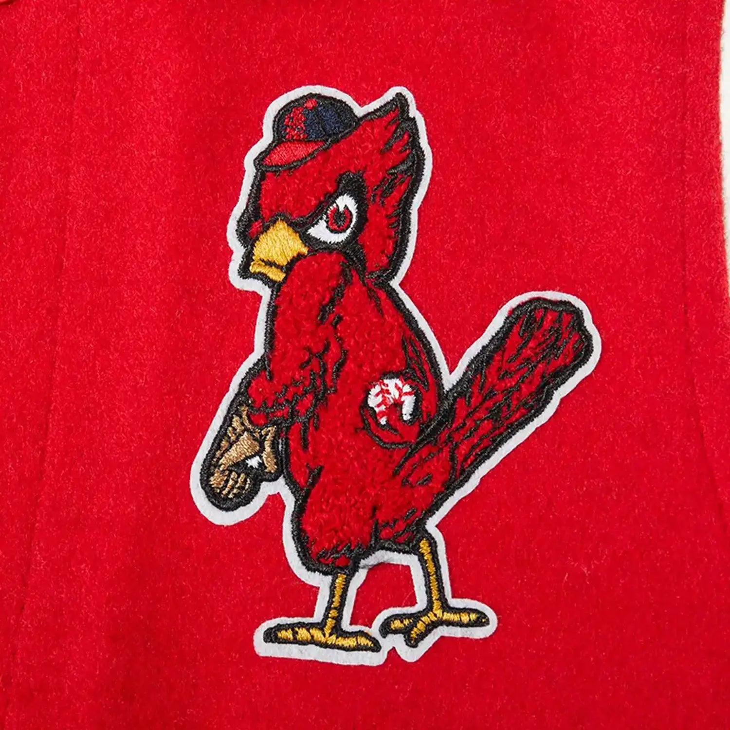 Chaqueta universitaria clásica de lana de los St. Louis Cardinals de la MLB para niños