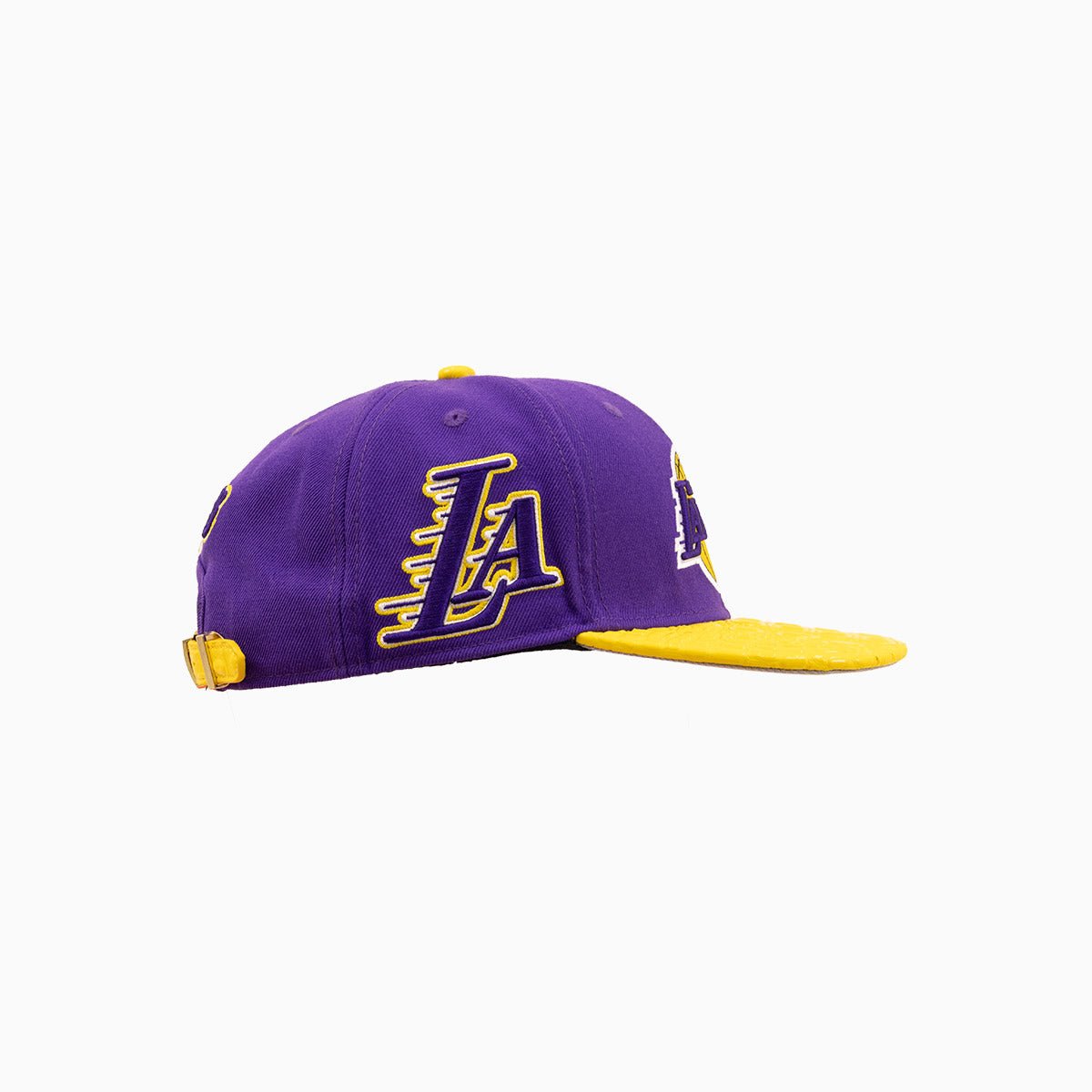 Los Angeles Lakers NBA Hat With Leather Visor