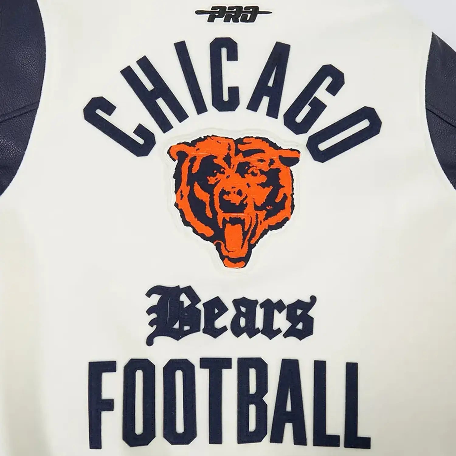 Men's Chicago Bears Original Rib Wool Varsity Jacket