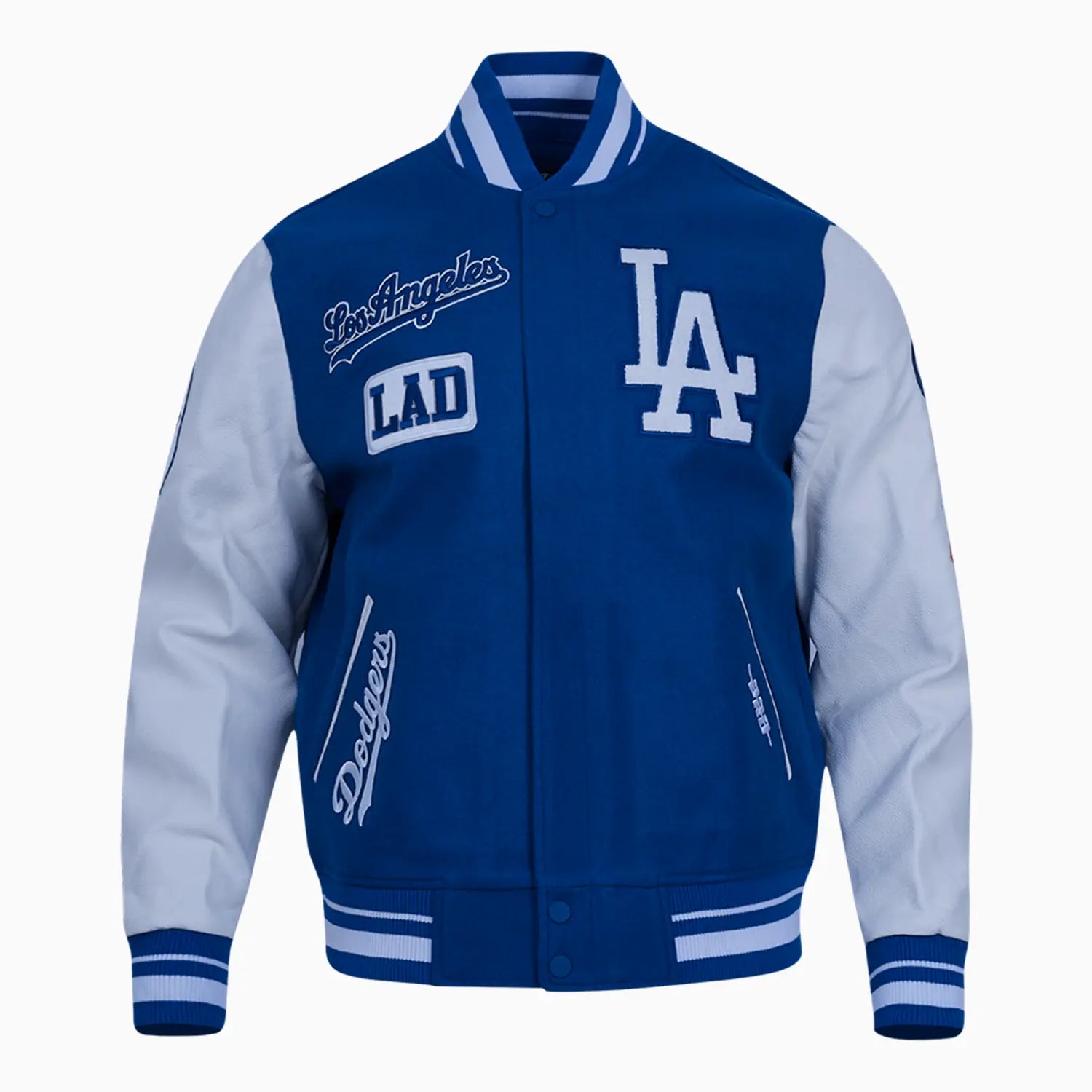 Men's Los Angeles Dodgers MLB Area Code Rib Wool Varsity Jacket