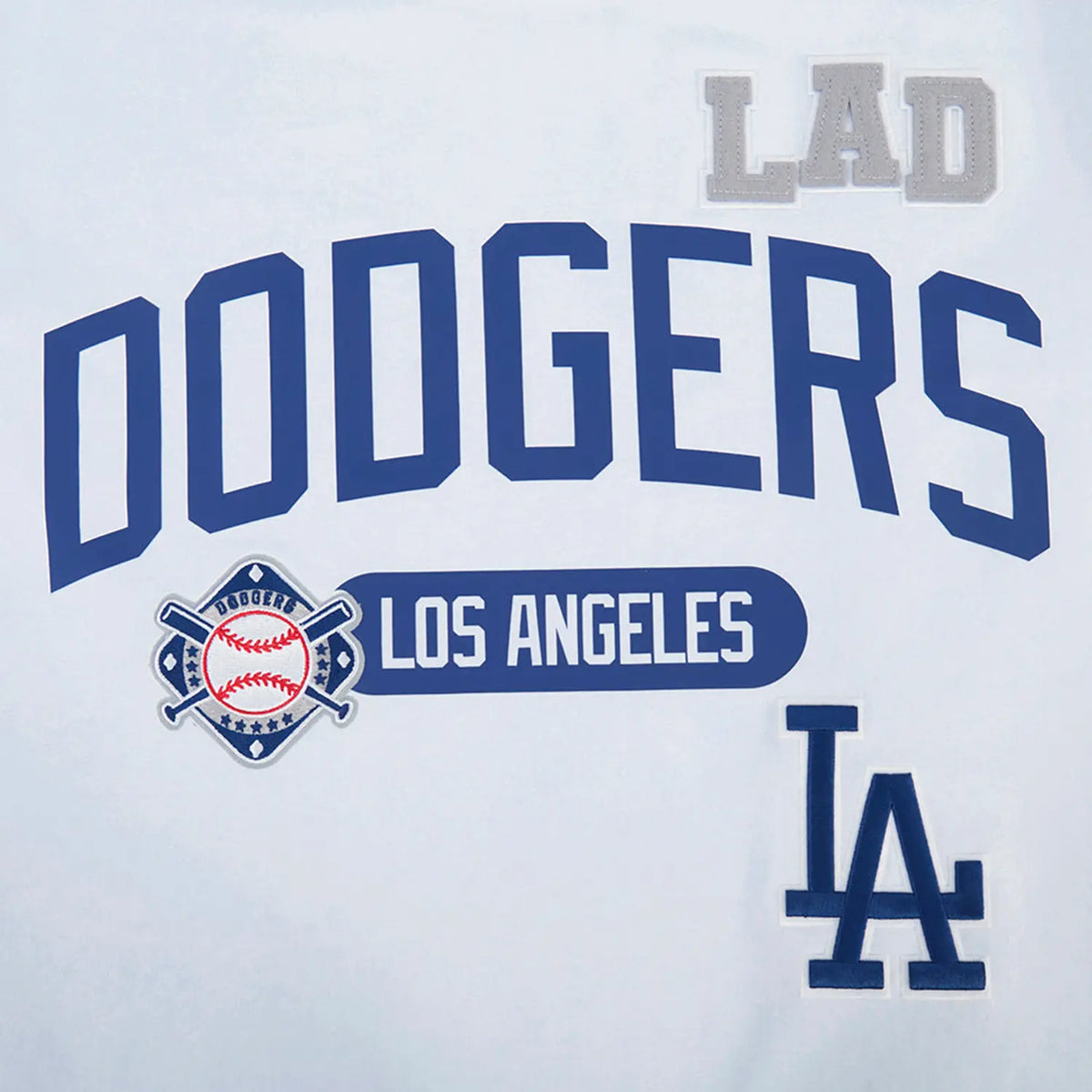 Men's Los Angeles Dodgers MLB Letterman T-Shirt Pro Standard - Tops and Bottoms USA