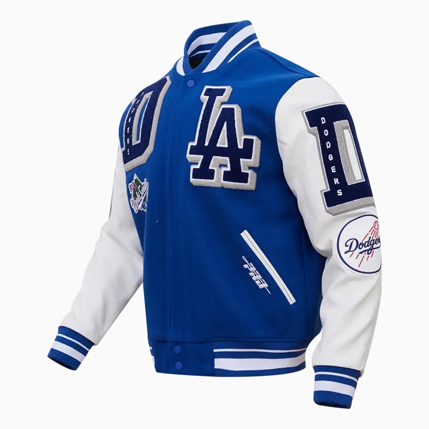 Men's Los Angeles Dodgers MLB Mashup Varsity Jacket Pro Standard - Tops and Bottoms USA