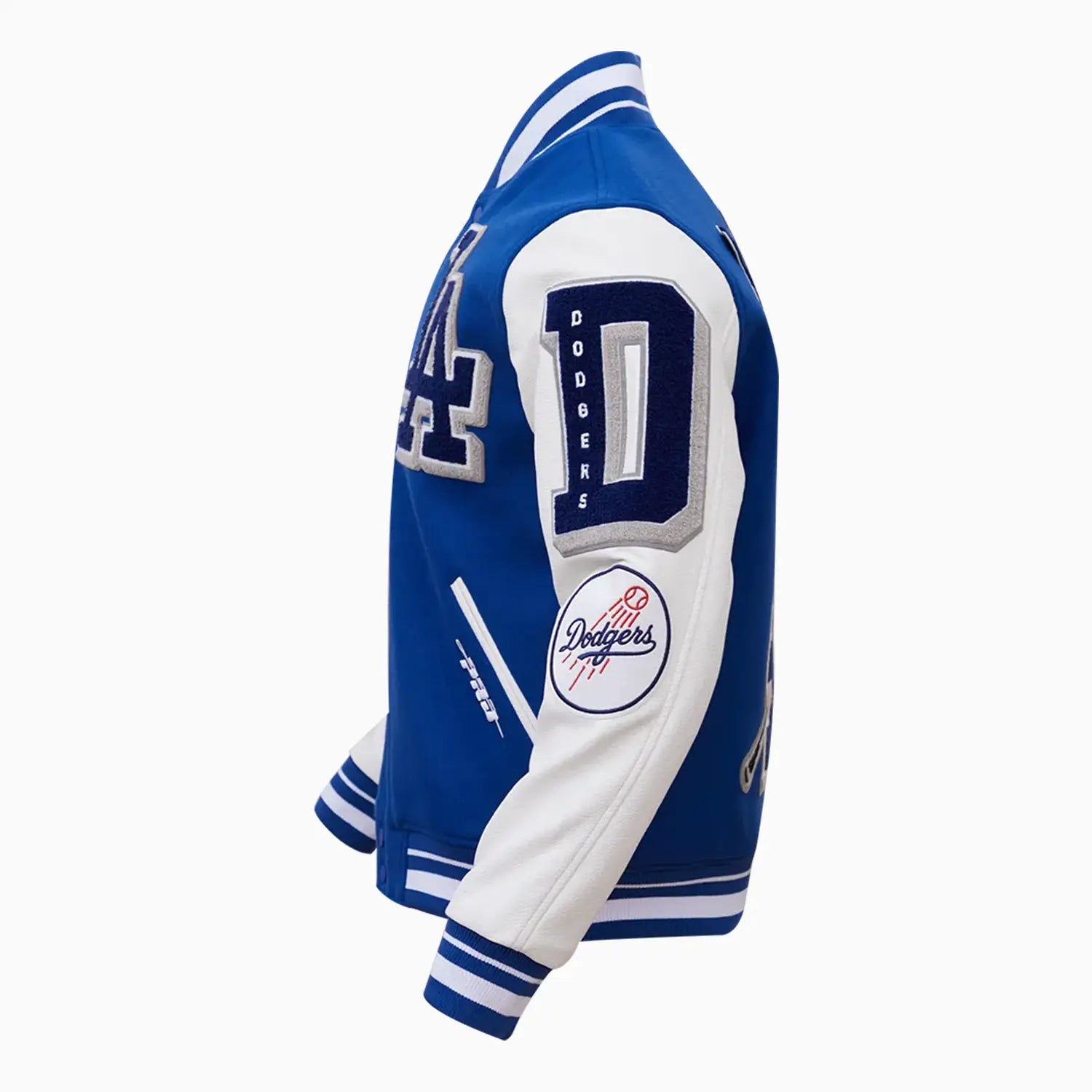 Men's Los Angeles Dodgers MLB Mashup Varsity Jacket Pro Standard - Tops and Bottoms USA