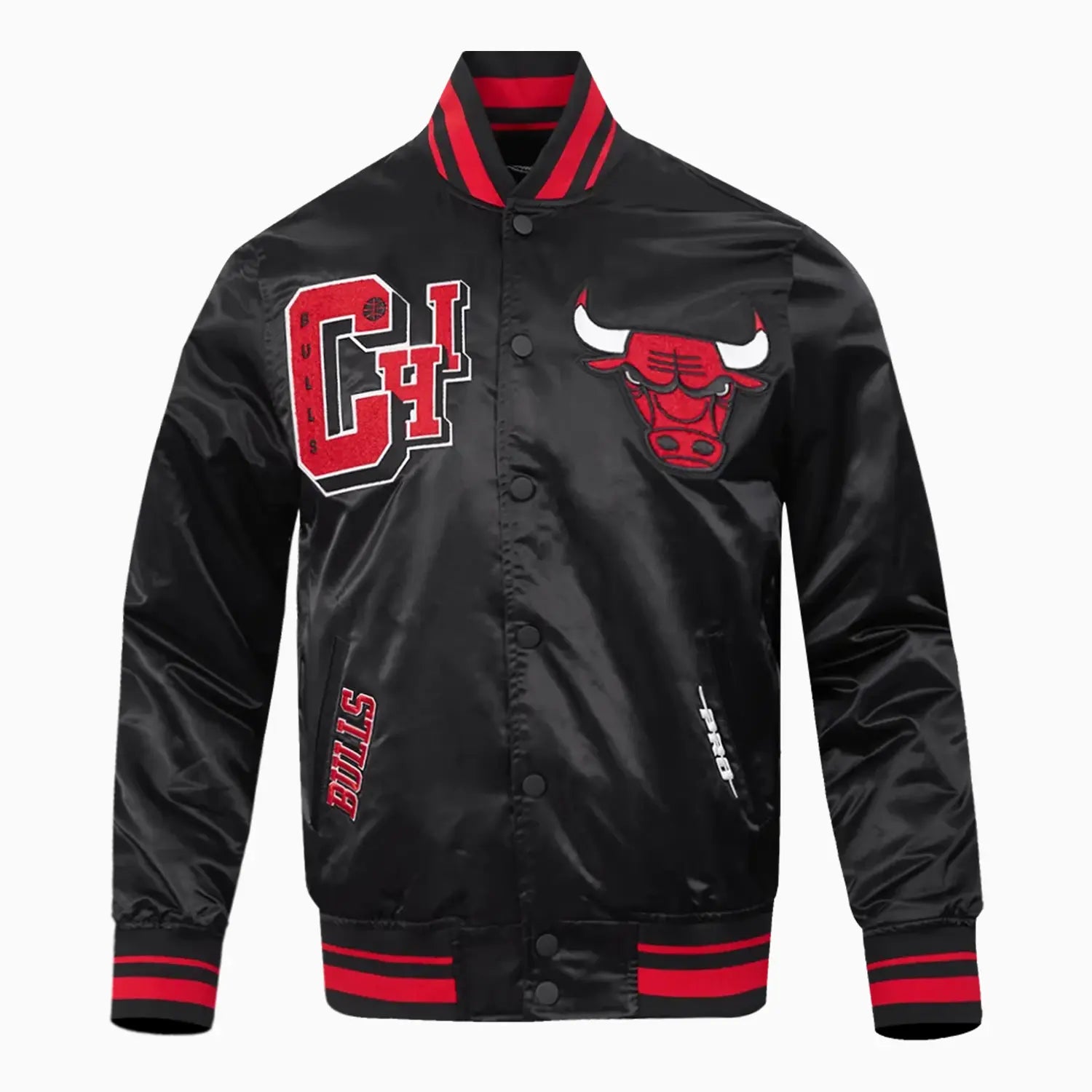 Pro Standard Men's NBA Chicago Bulls Rib Wool Varsity Jacket Pro Standard Men's NBA Chicago Bulls Rib Wool Varsity Jacket