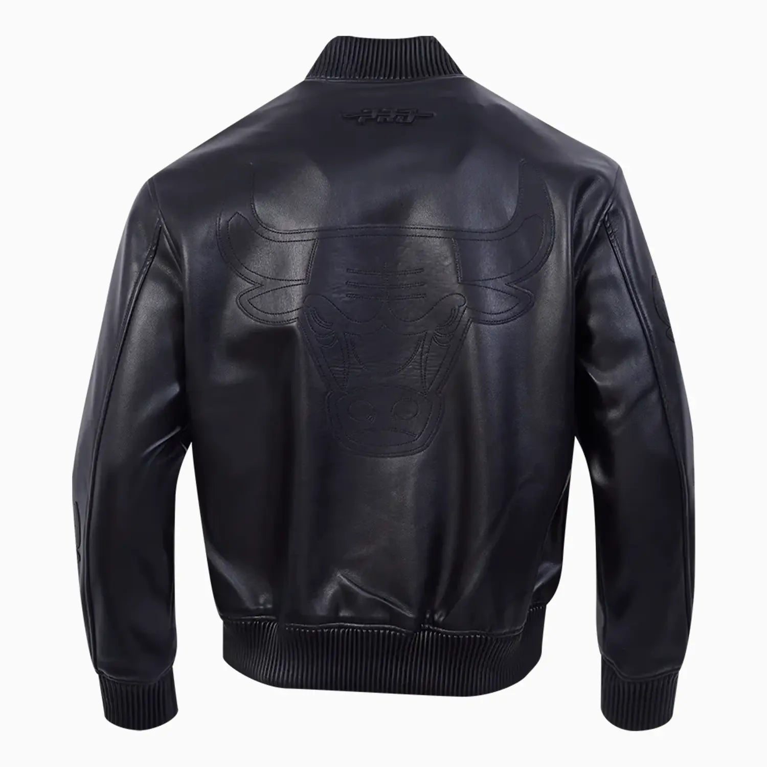 Men's NBA Chicago Bulls Washed Vanguard Leather Varsity Jacket