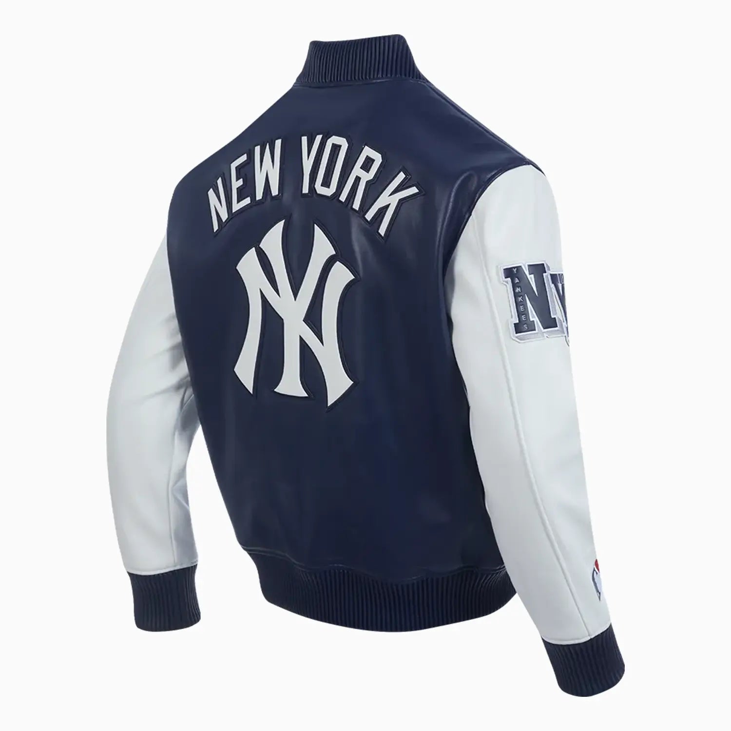 Men's New York Yankees City Signature Varsity Leather Jacket