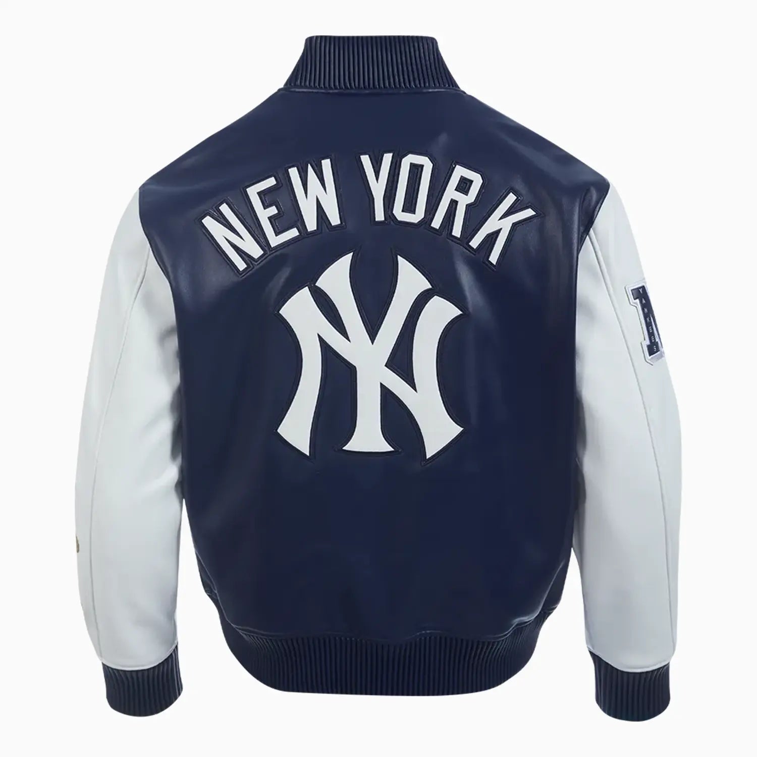 Men's New York Yankees City Signature Varsity Leather Jacket