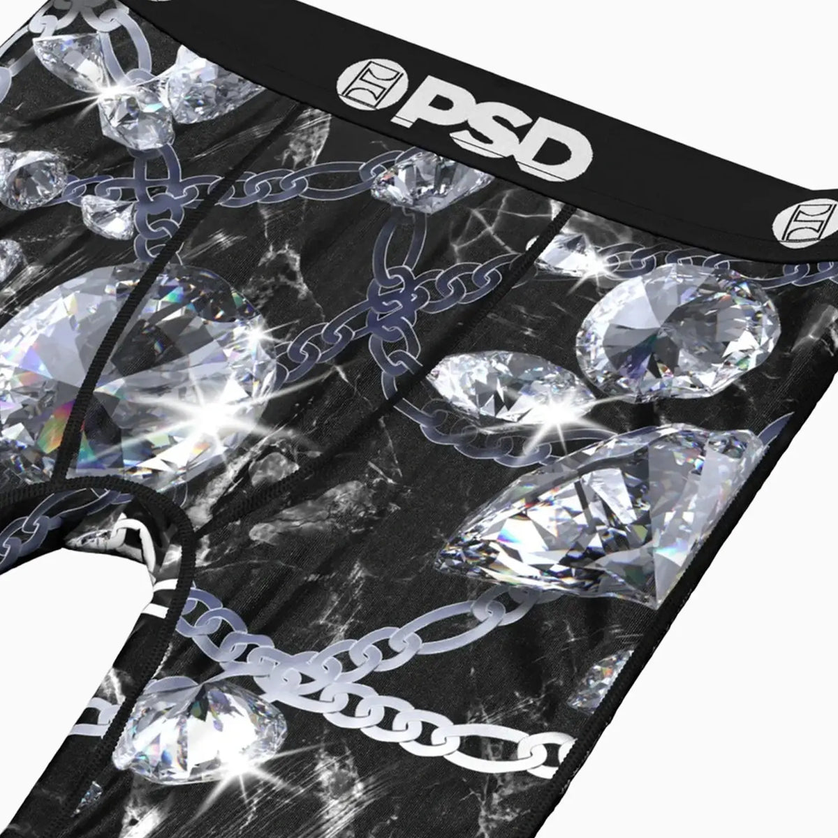Kid's Black Ice Boxer Brief Psd Underwear - Tops and Bottoms USA