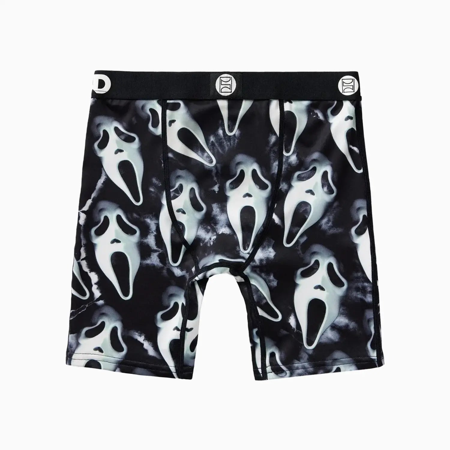 Kid's Ghost Face Dark Boxer Briefs