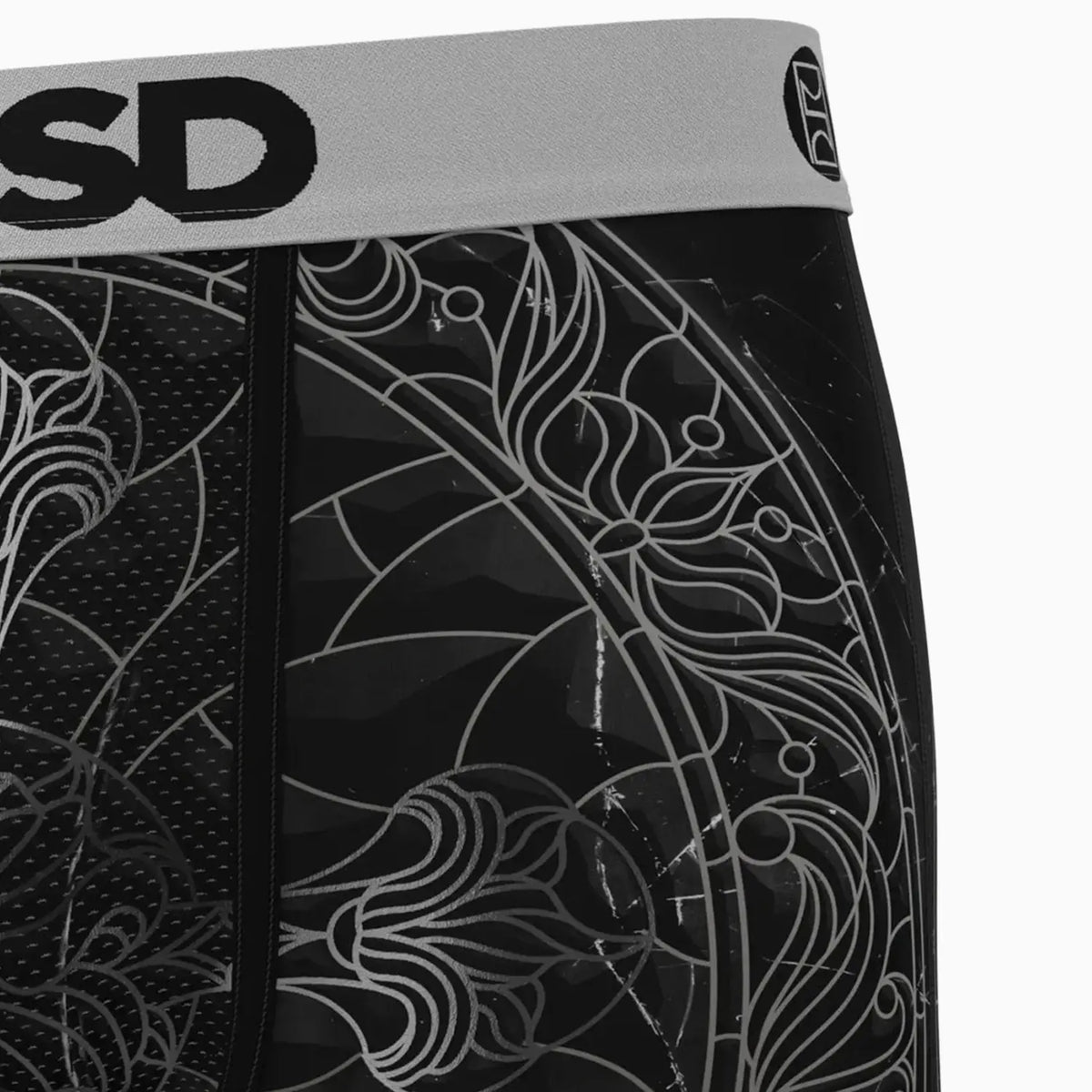 Men's Black Path Boxer Brief Psd Underwear - Tops and Bottoms USA