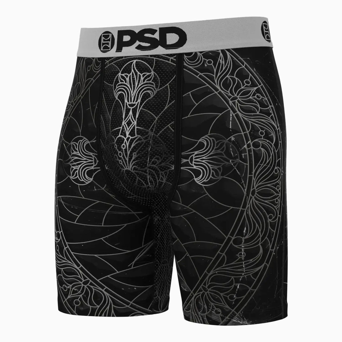Men's Black Path Boxer Brief Psd Underwear - Tops and Bottoms USA