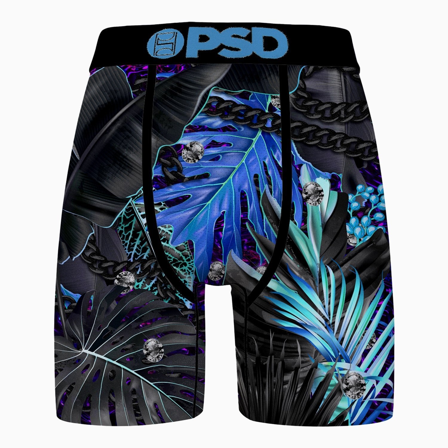 PSD Men's Nocturnal Paradise Boxer Briefs - Multi Color Comfort Underwear, XXL Size