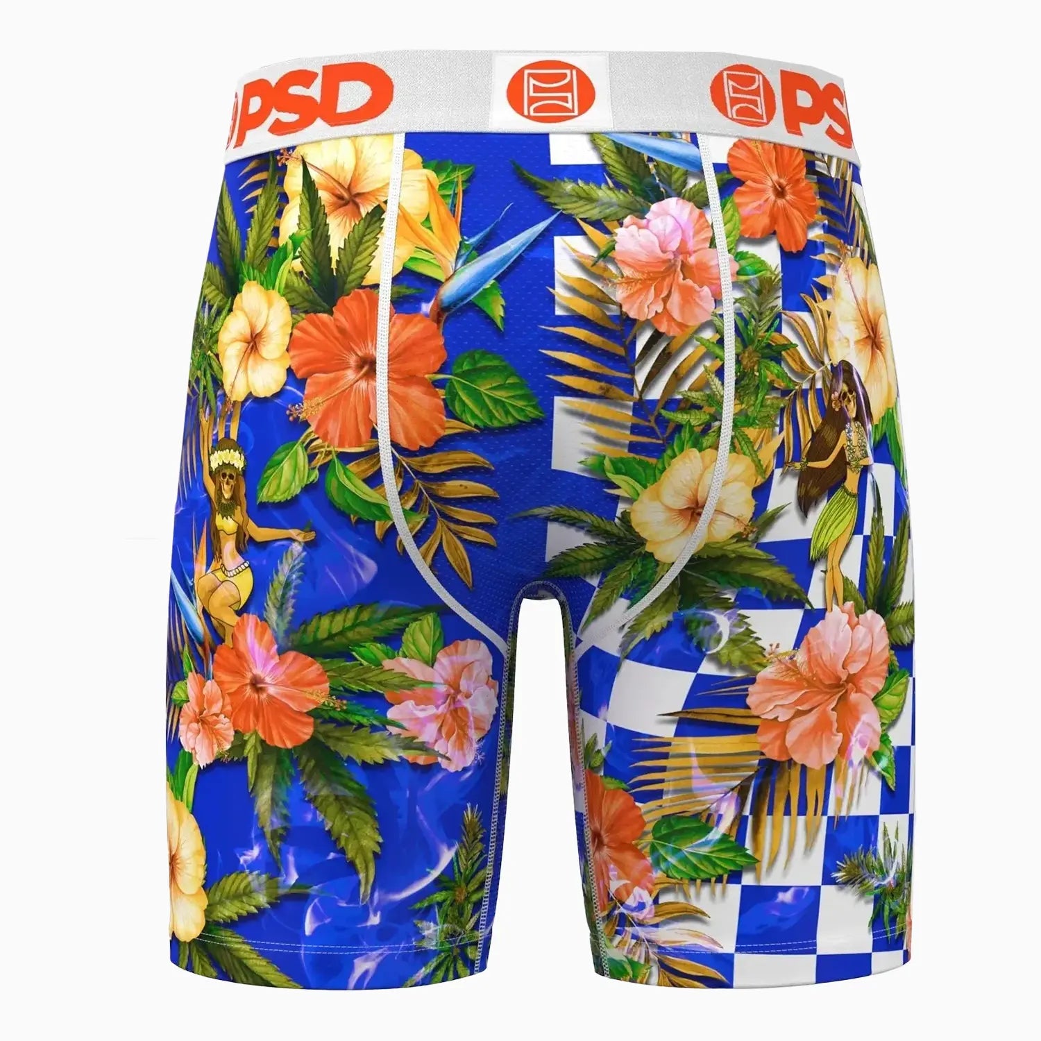Men's Maui Wowie Check Boxer Briefs PSD Underwear - Tops and Bottoms USA