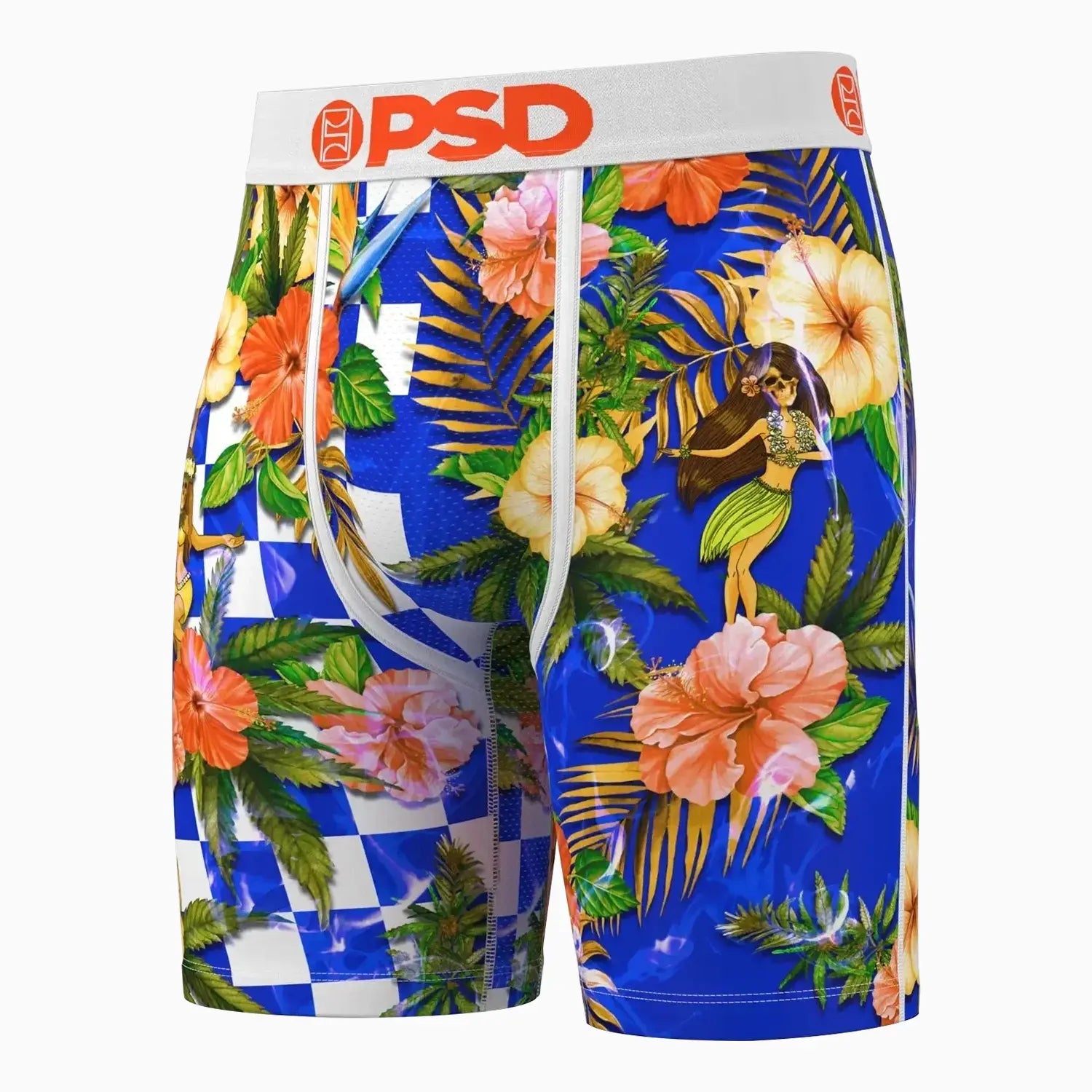 Men's Maui Wowie Check Boxer Briefs PSD Underwear - Tops and Bottoms USA
