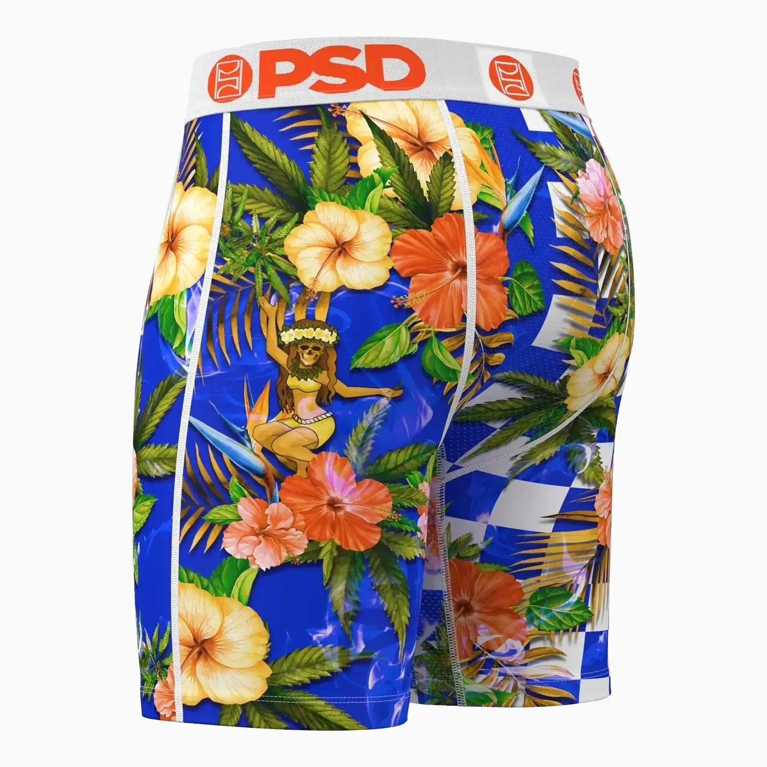 Men's Maui Wowie Check Boxer Briefs PSD Underwear - Tops and Bottoms USA