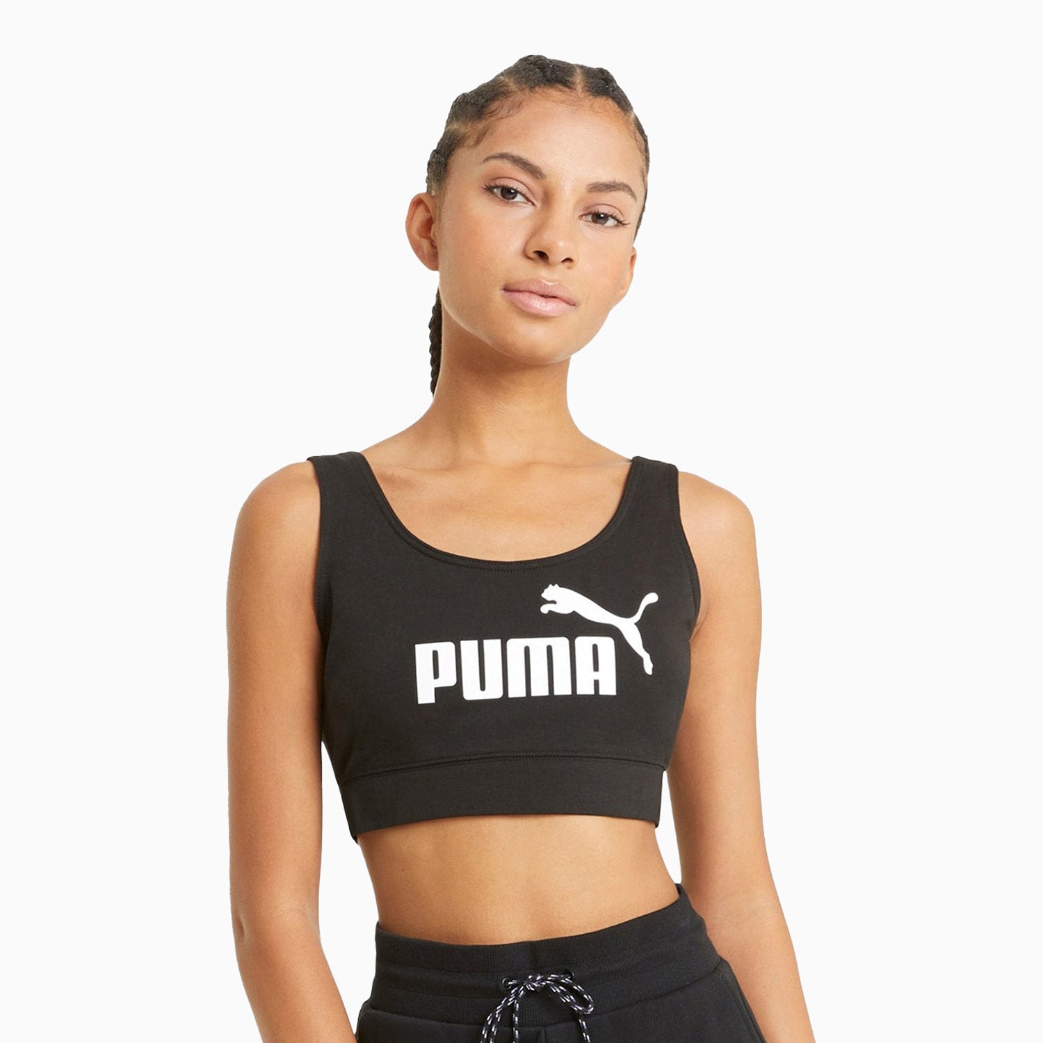 Puma Women s Essential Bra Top Black S