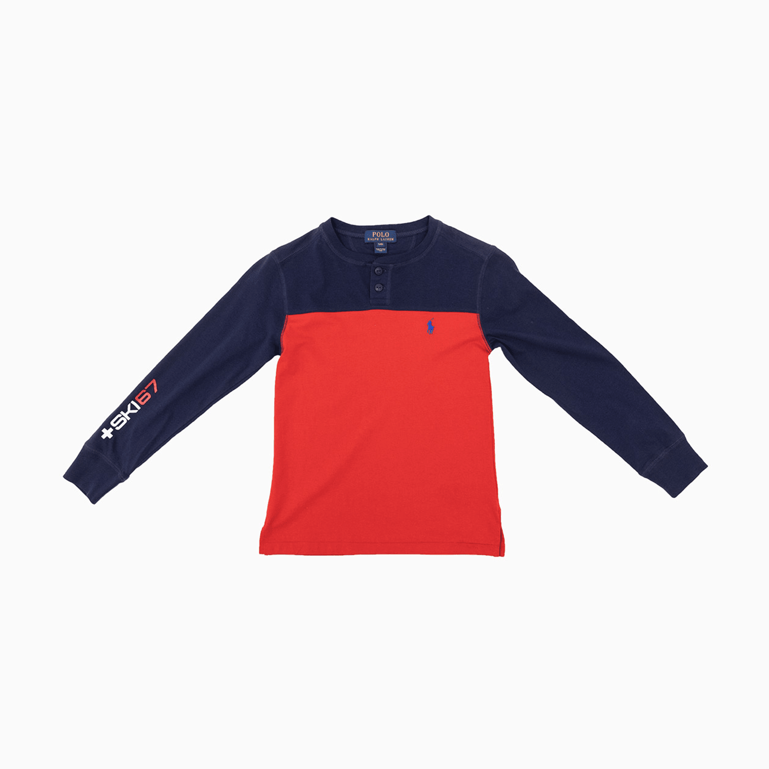 Kid's Polo Jersey Cotton Henley Shirt Ralph Lauren - Tops and Bottoms USA