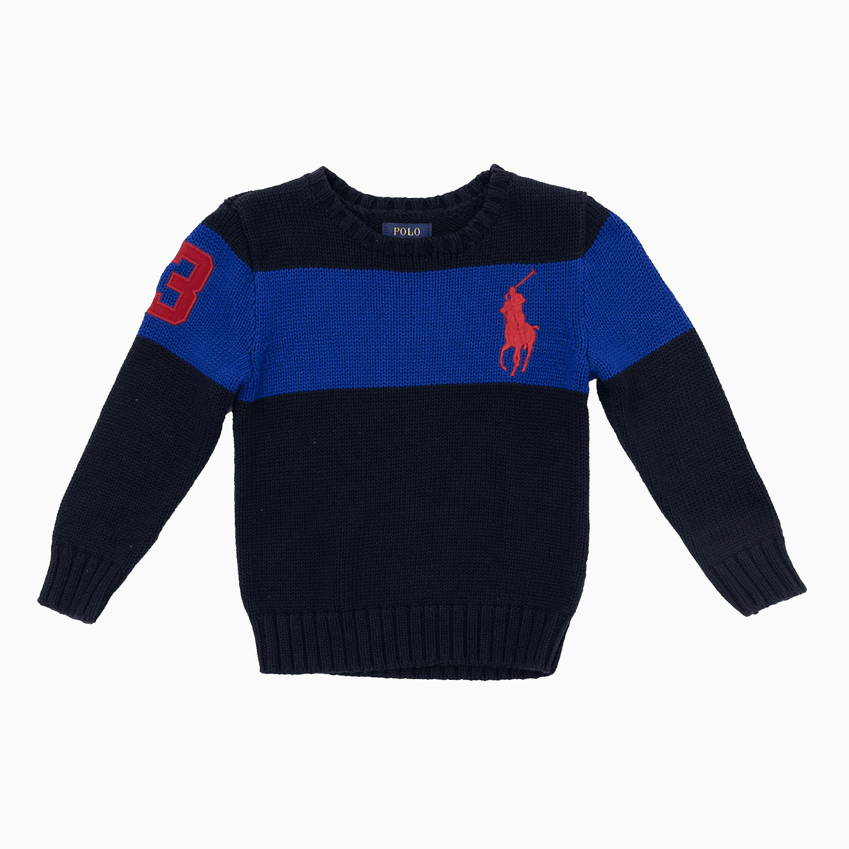 Kid's Wooly Cotton Crew Neck Sweater Ralph Lauren - Tops and Bottoms USA