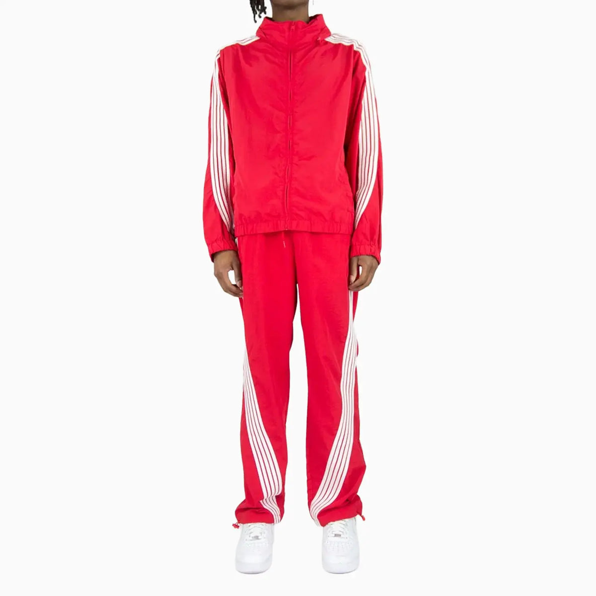 Kid's Striped Nylon Windbreaker Set Rebel Minds - Tops and Bottoms USA