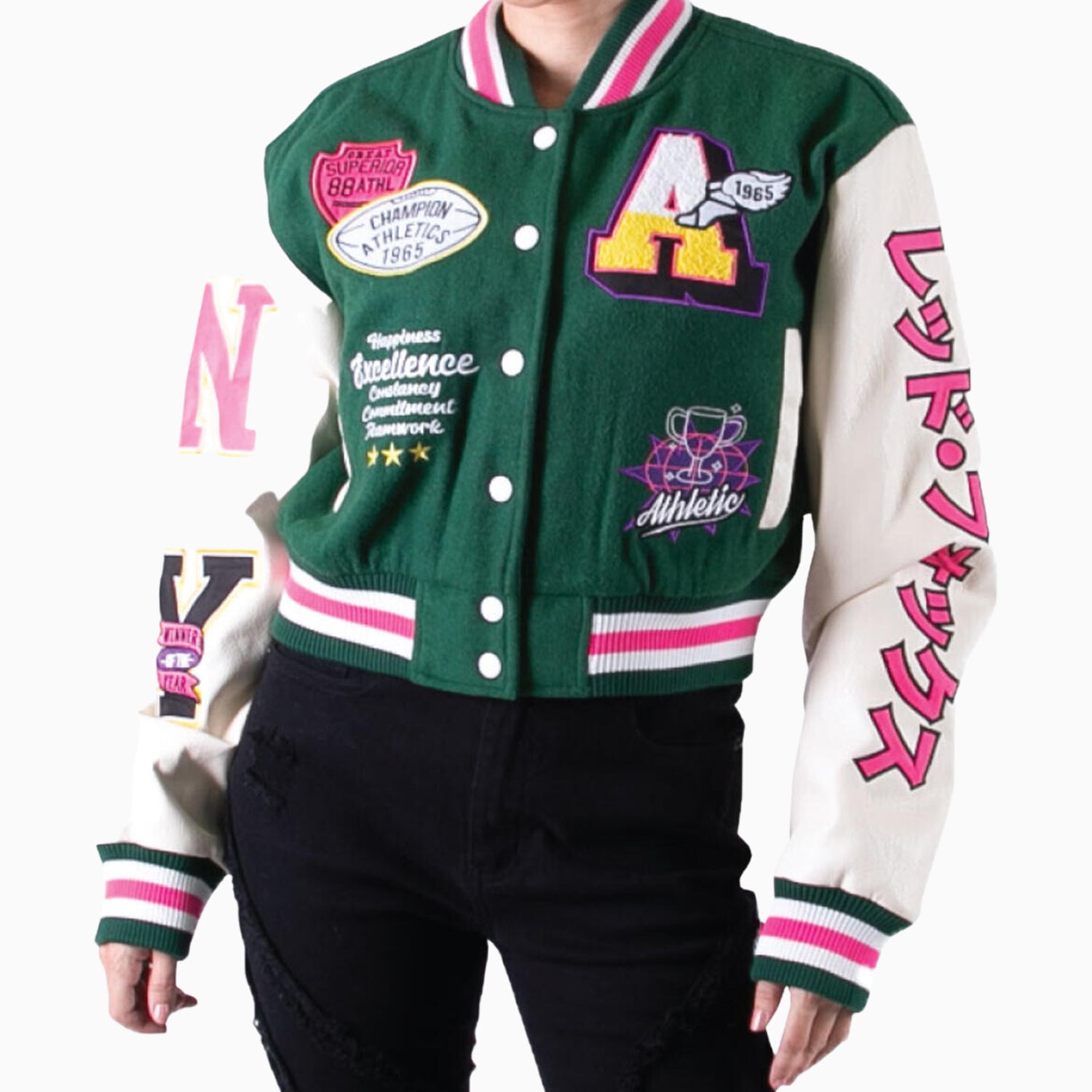 red-fox-womens-wool-crop-varsity-jacket-with-patch-jk0415-gn