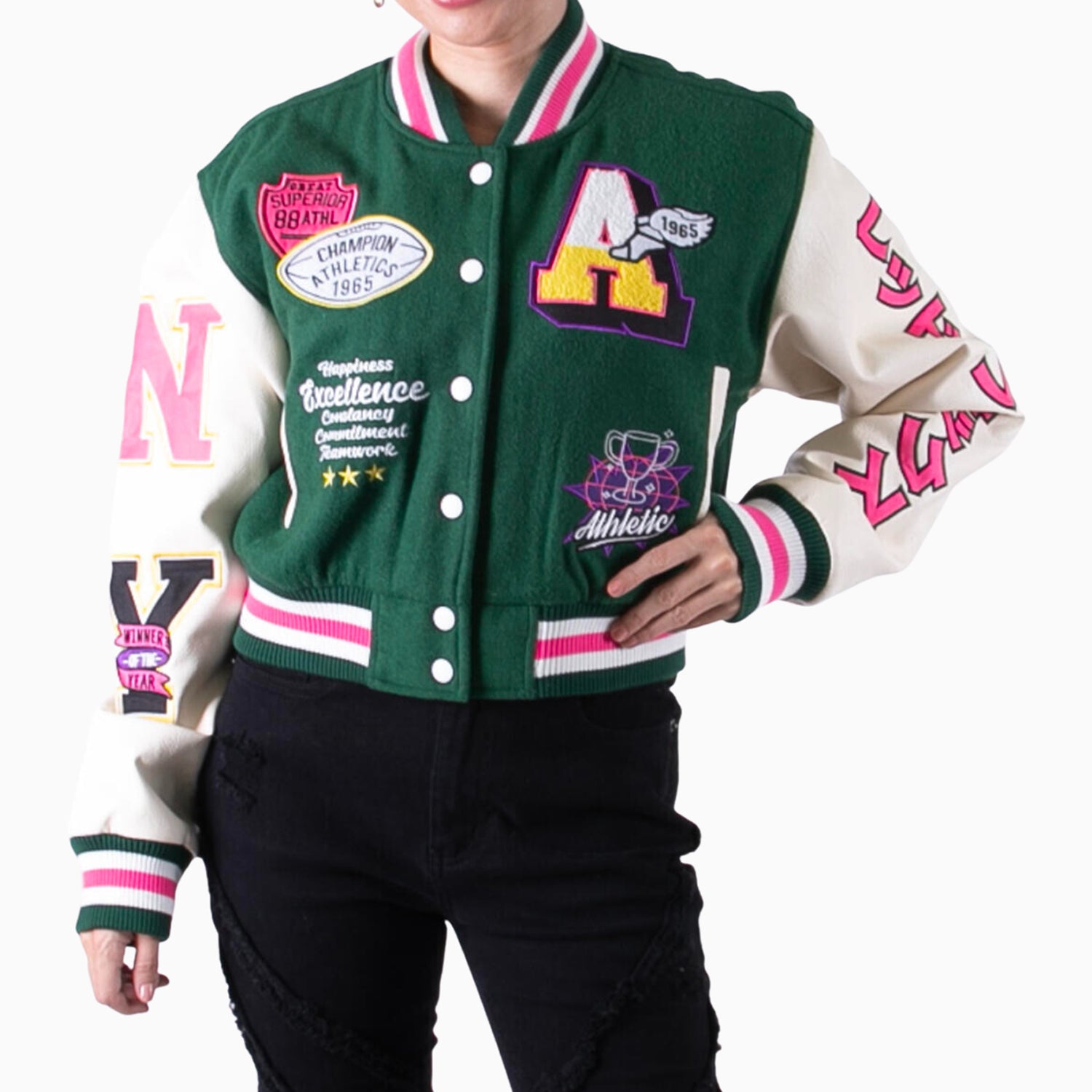 red-fox-womens-wool-crop-varsity-jacket-with-patch-jk0415-gn