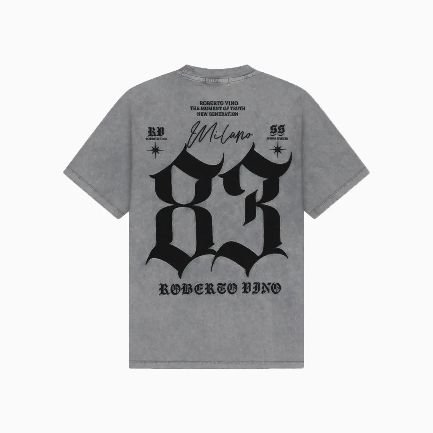 Men's 83 Crew Neck T-Shirt Roberto Vino - Tops and Bottoms USA