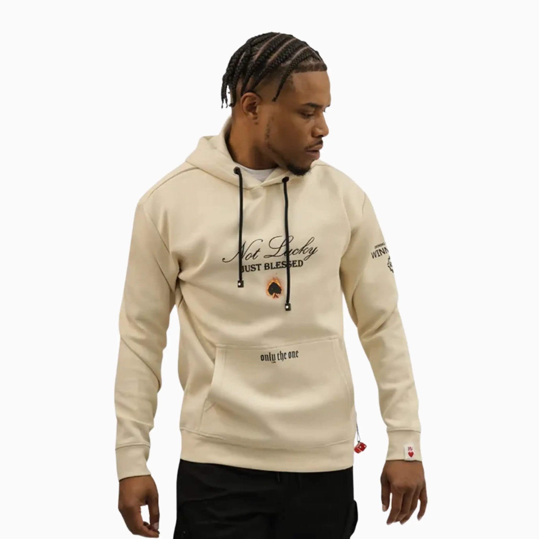 Men's Burning Cards Hoodie Roberto Vino - Tops and Bottoms USA