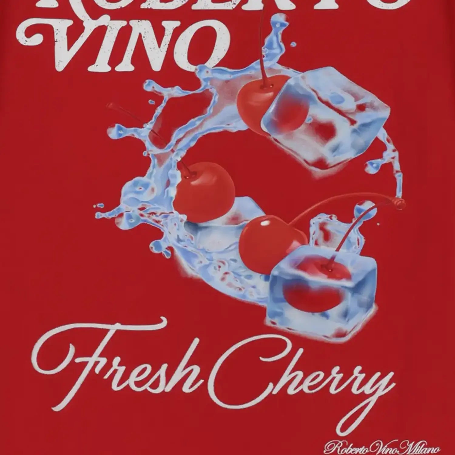 Men's Fresh Cherry Crew Neck T-Shirt Roberto Vino - Tops and Bottoms USA