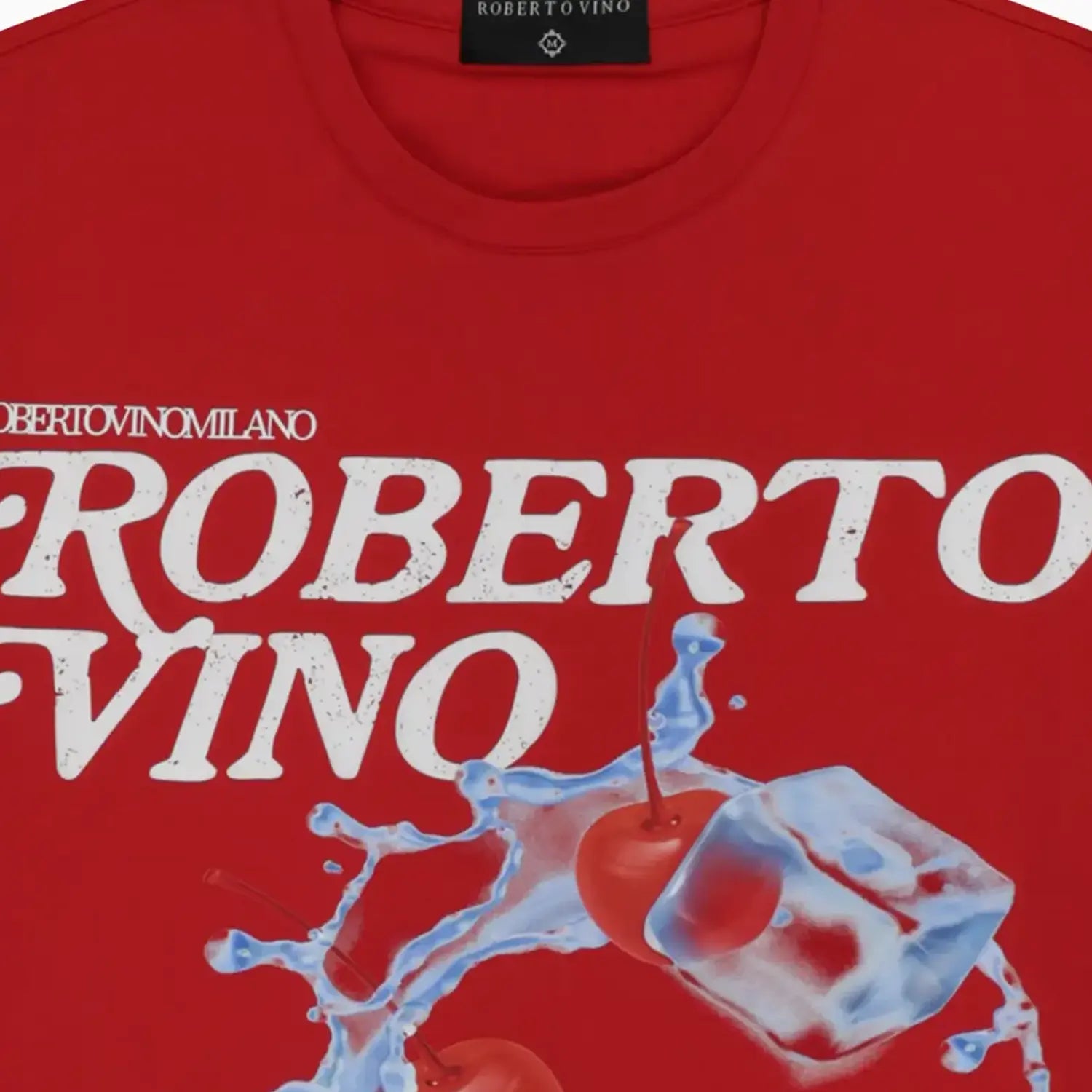 Men's Fresh Cherry Crew Neck T-Shirt Roberto Vino - Tops and Bottoms USA