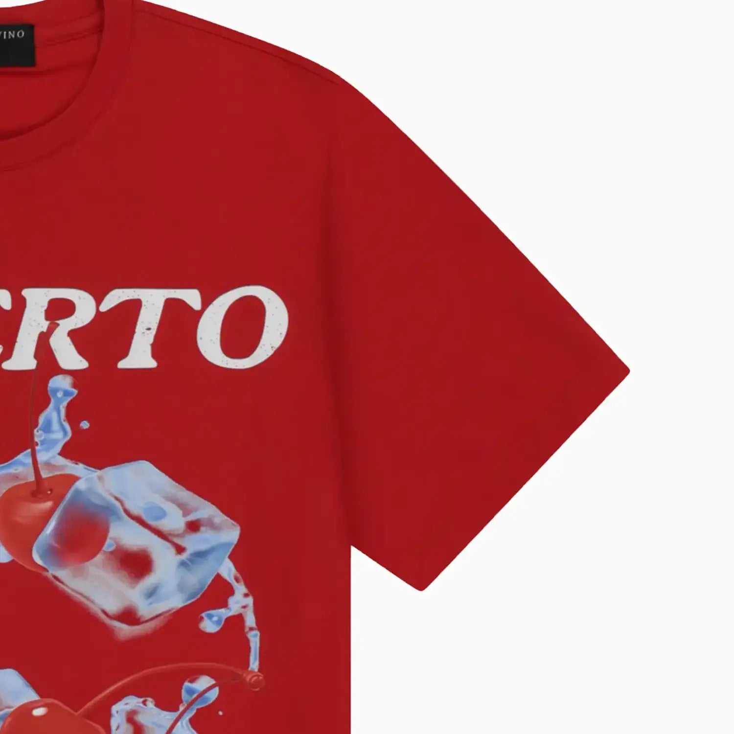 Men's Fresh Cherry Crew Neck T-Shirt Roberto Vino - Tops and Bottoms USA