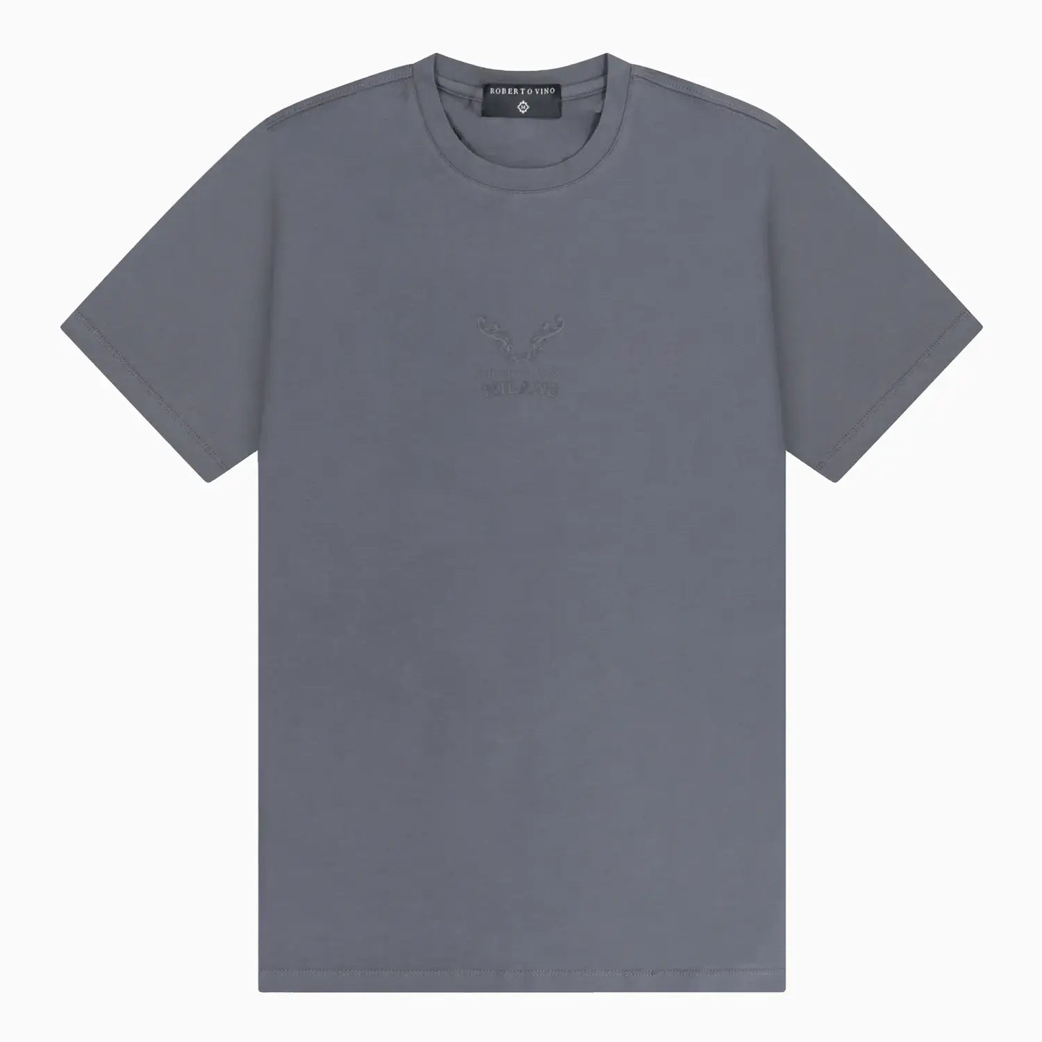 Men's Horns Crew Neck T-Shirt Roberto Vino - Tops and Bottoms USA