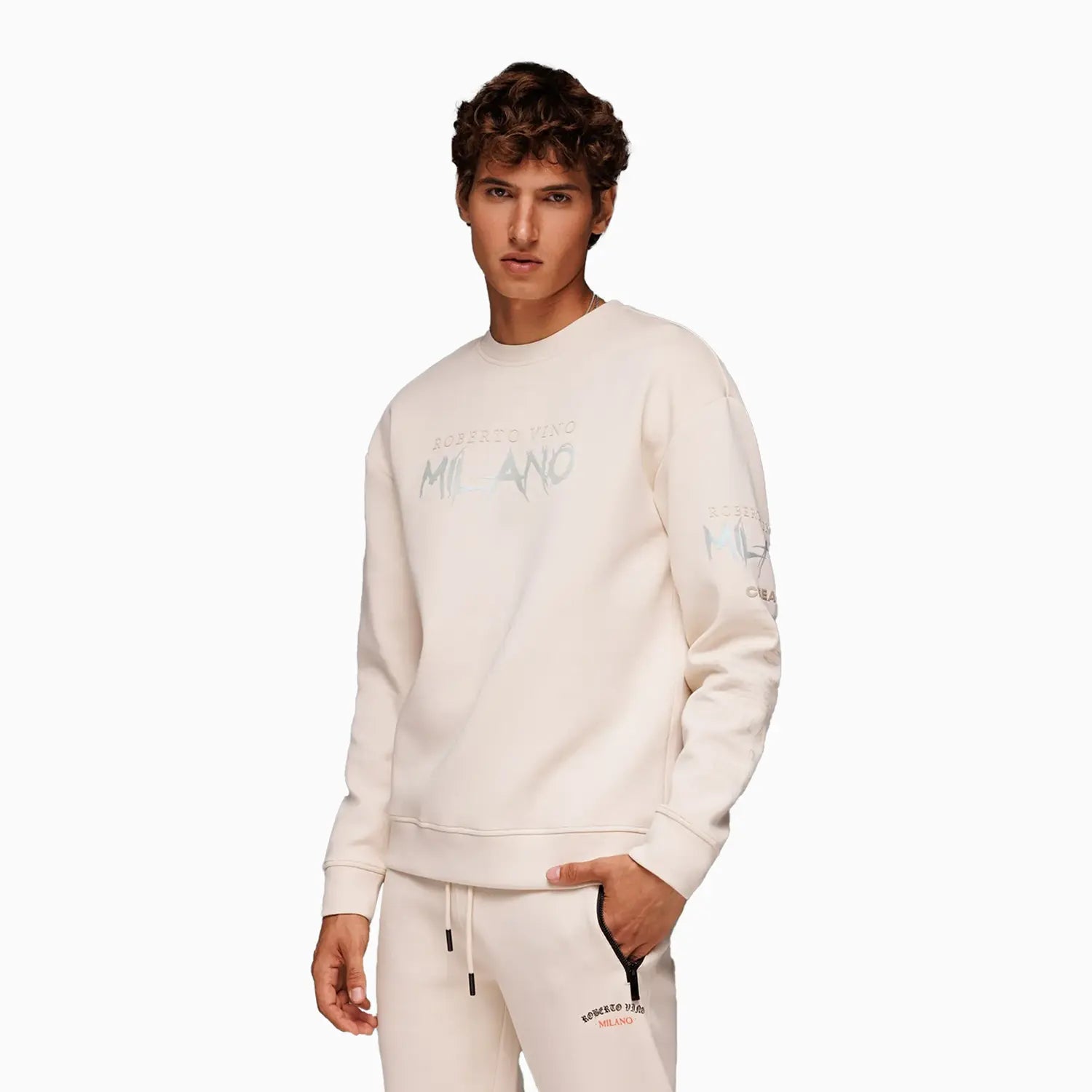 Roberto Vino Men's Milano Sweater Beige