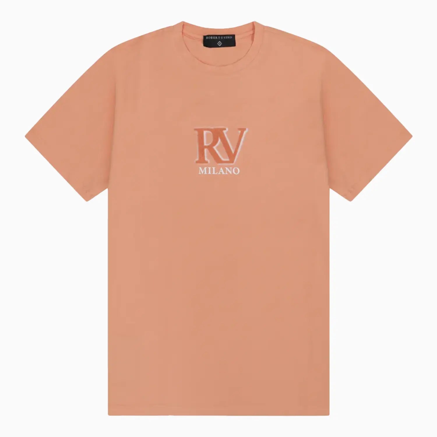 Men's RV Front Brush Crew Neck T-Shirt Roberto Vino - Tops and Bottoms USA