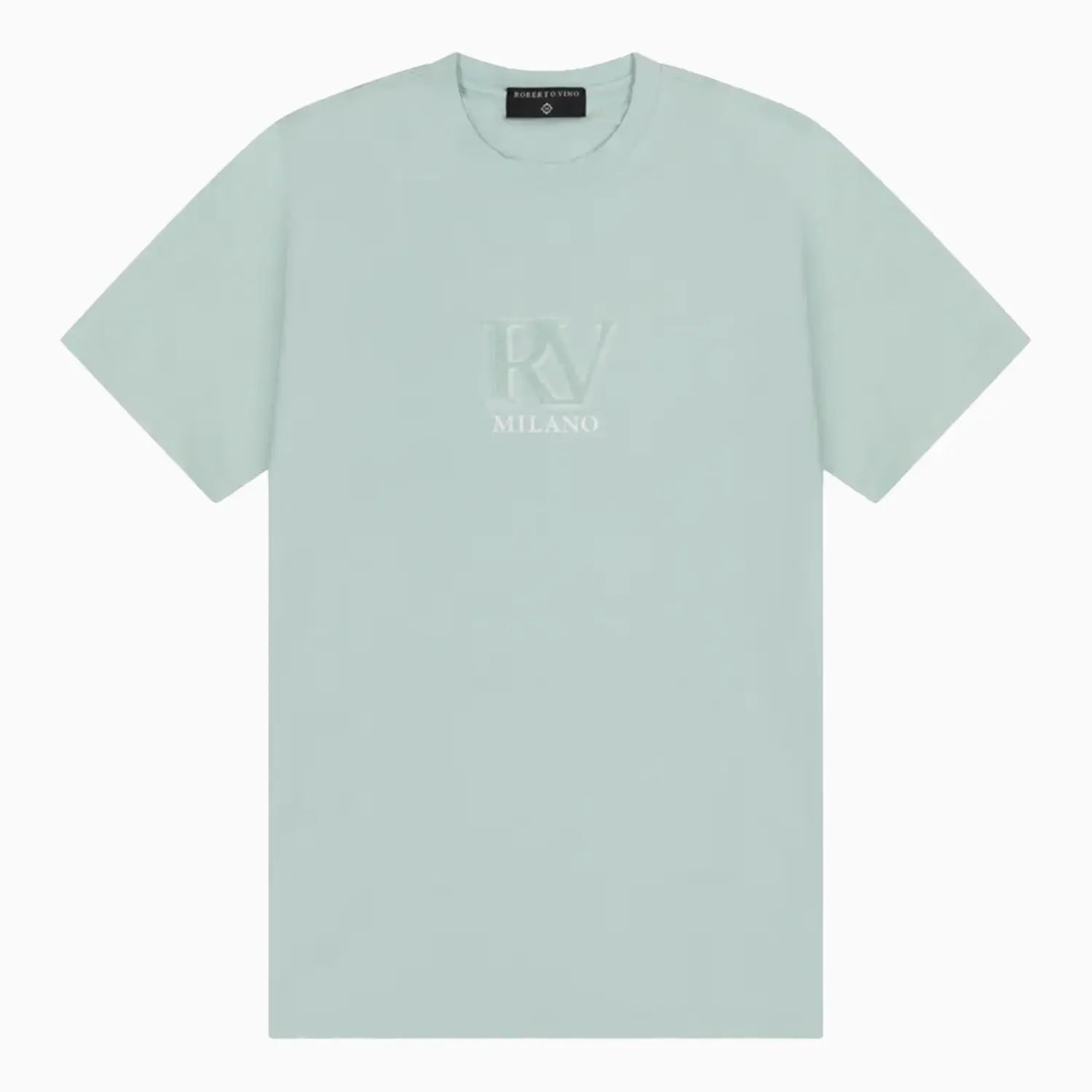 Men's RV Front Brush Crew Neck T-Shirt Roberto Vino - Tops and Bottoms USA