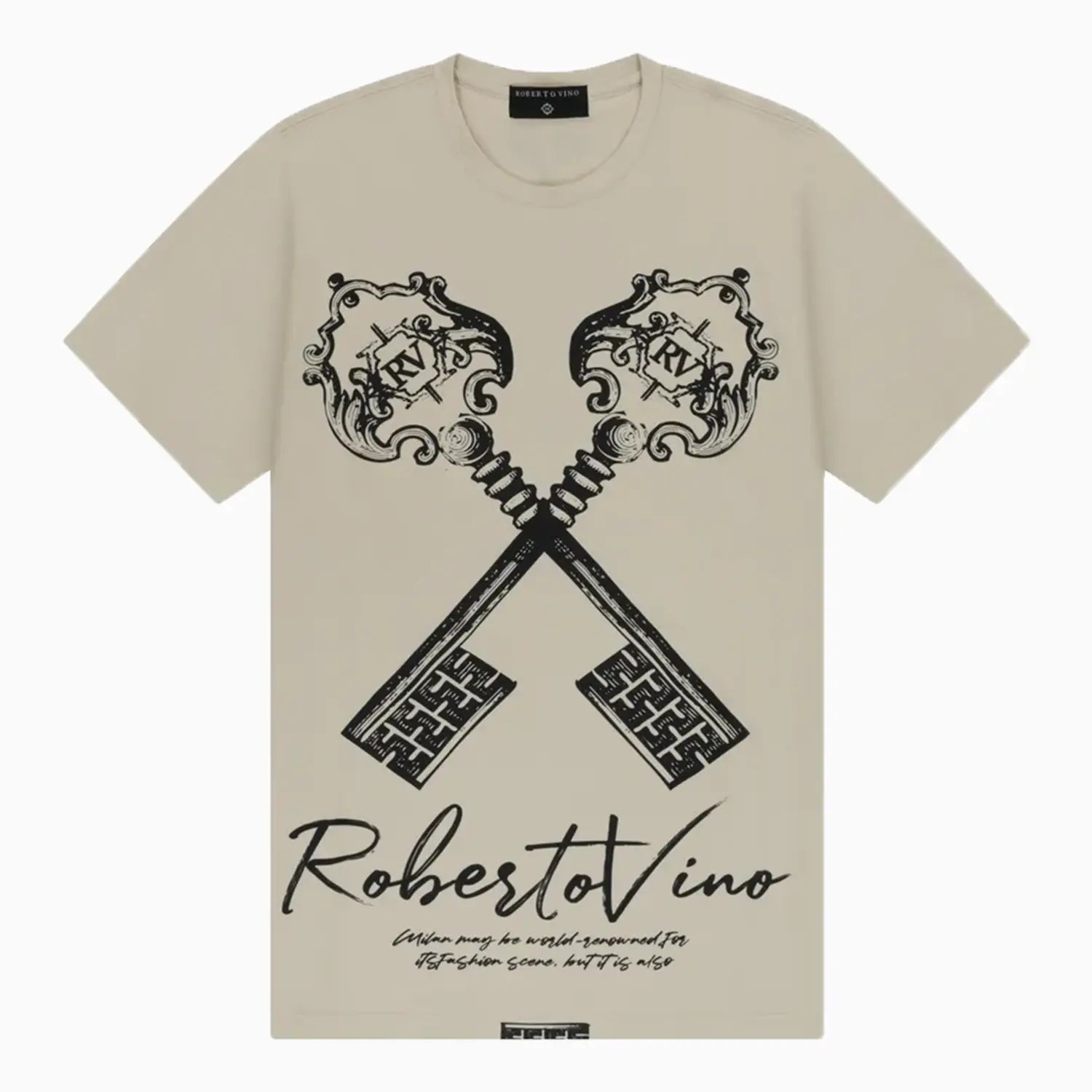 Men's Vino Keys Crew Neck T-Shirt Roberto Vino - Tops and Bottoms USA