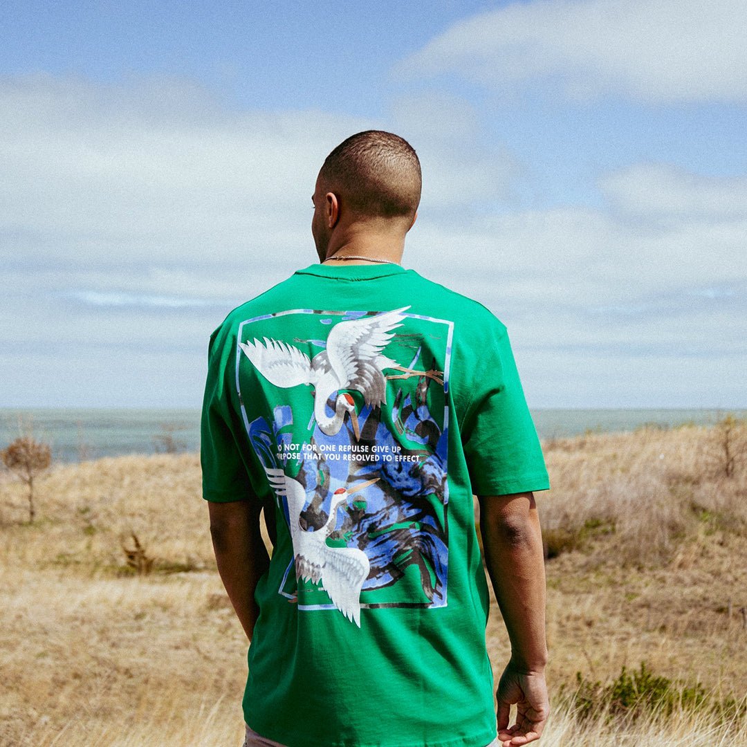 Men's Egret Graphics Short Sleeve T-Shirt Rocco - Tops and Bottoms USA