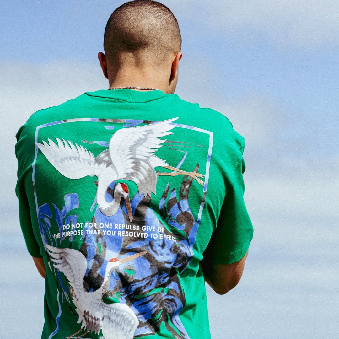 Men's Egret Graphics Short Sleeve T-Shirt Rocco - Tops and Bottoms USA