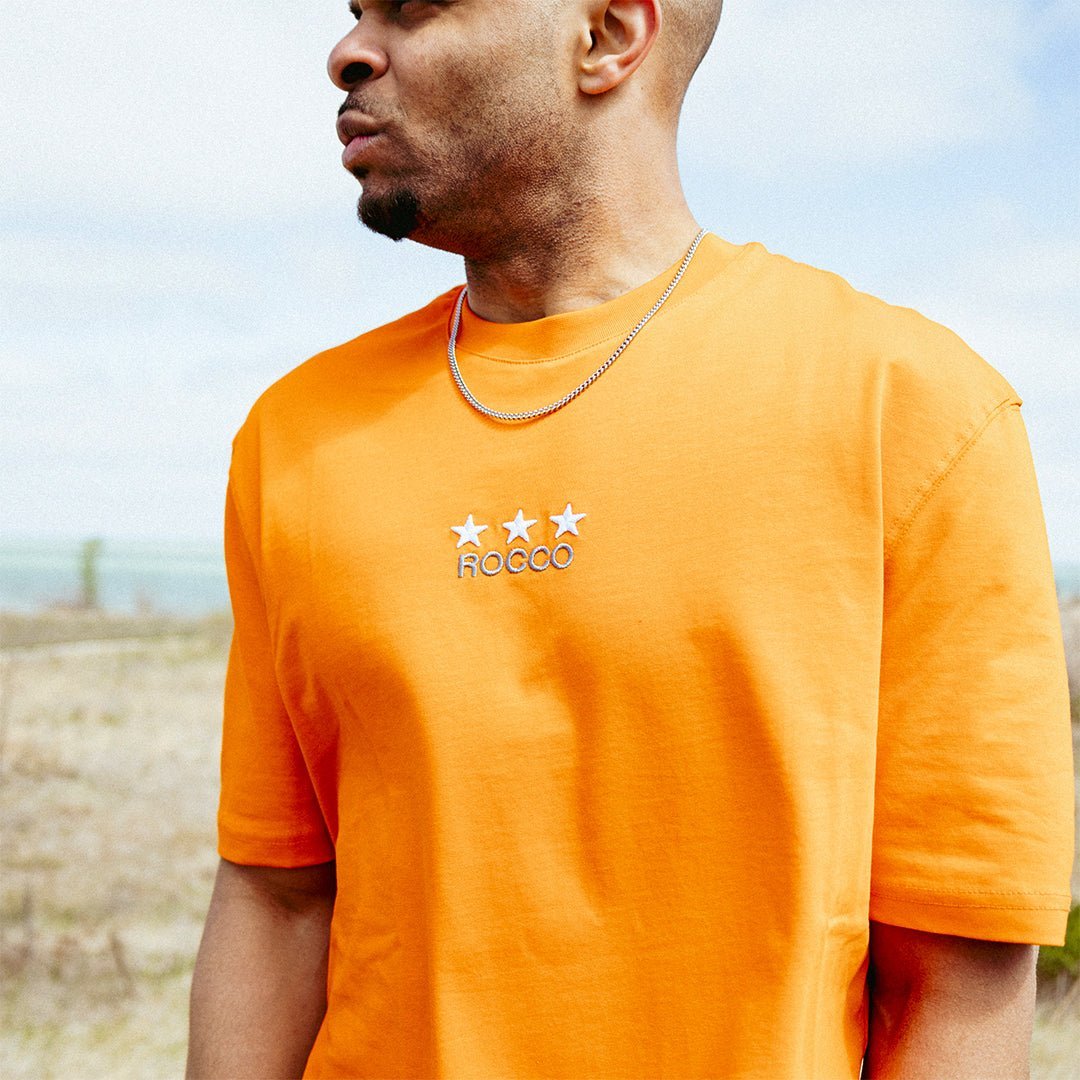 Men's Hot Star Graphics Crew Neck T-Shirt Rocco - Tops and Bottoms USA
