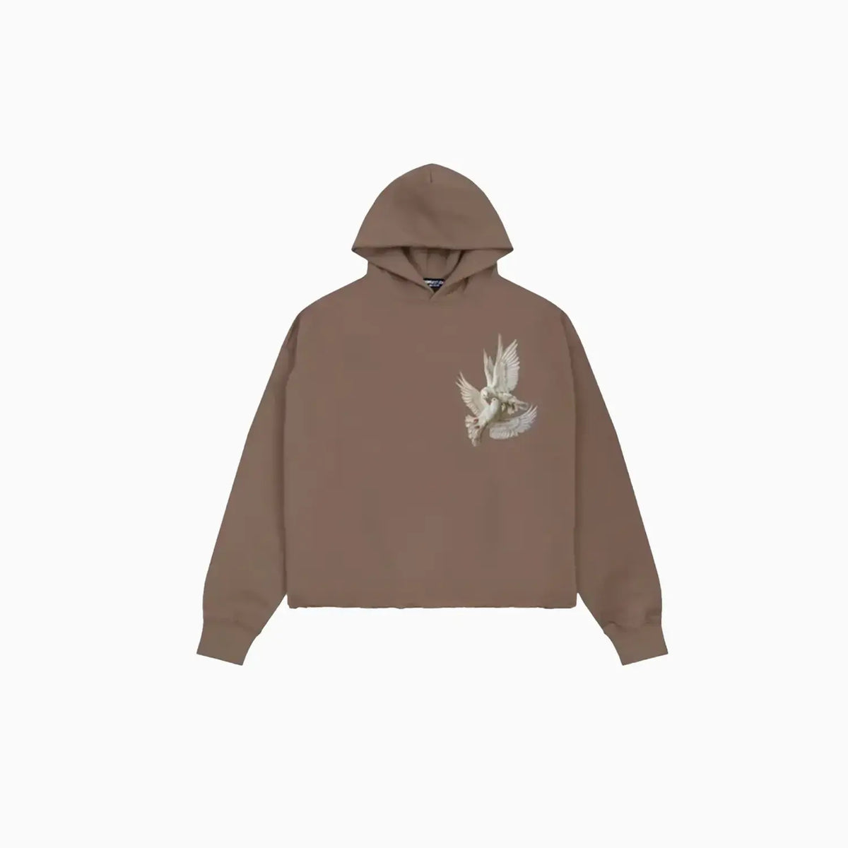 Men's Peace Rhinestone Cropped Fleece Hoodie Roku Studio - Tops and Bottoms USA