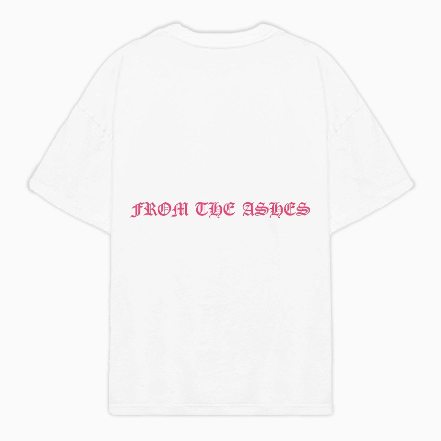 Men's Ashes Pink In White T Shirt