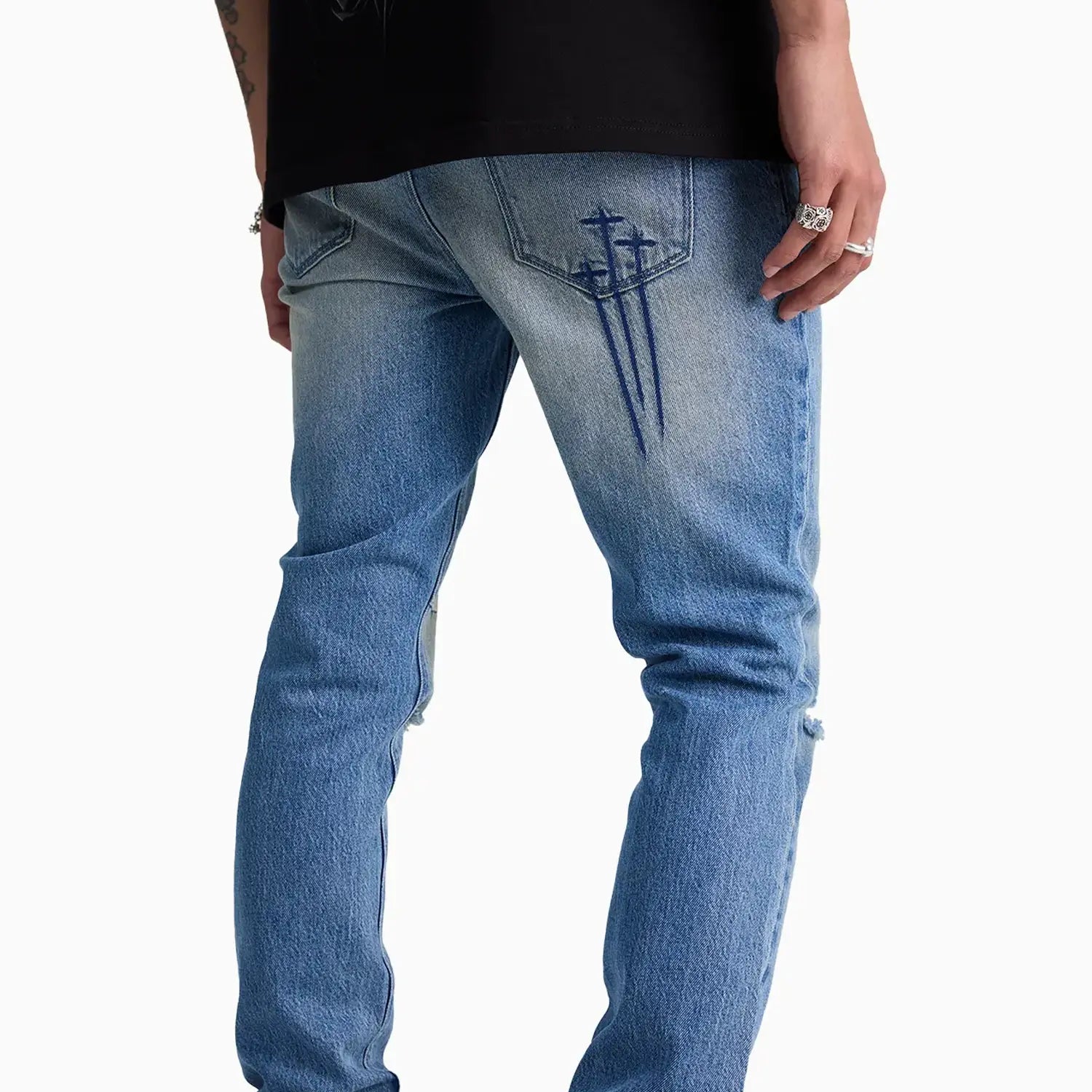 Men's Bryant Blue Haze Triple Cross Denim Pant